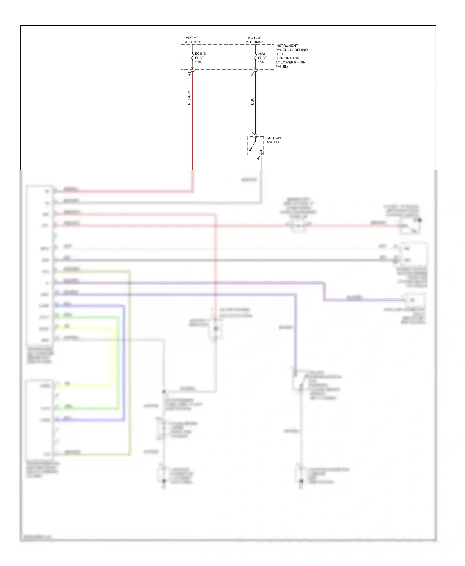Toyota Corolla IX facelift (2003-2007) code wiring diagram  (1 of 1)