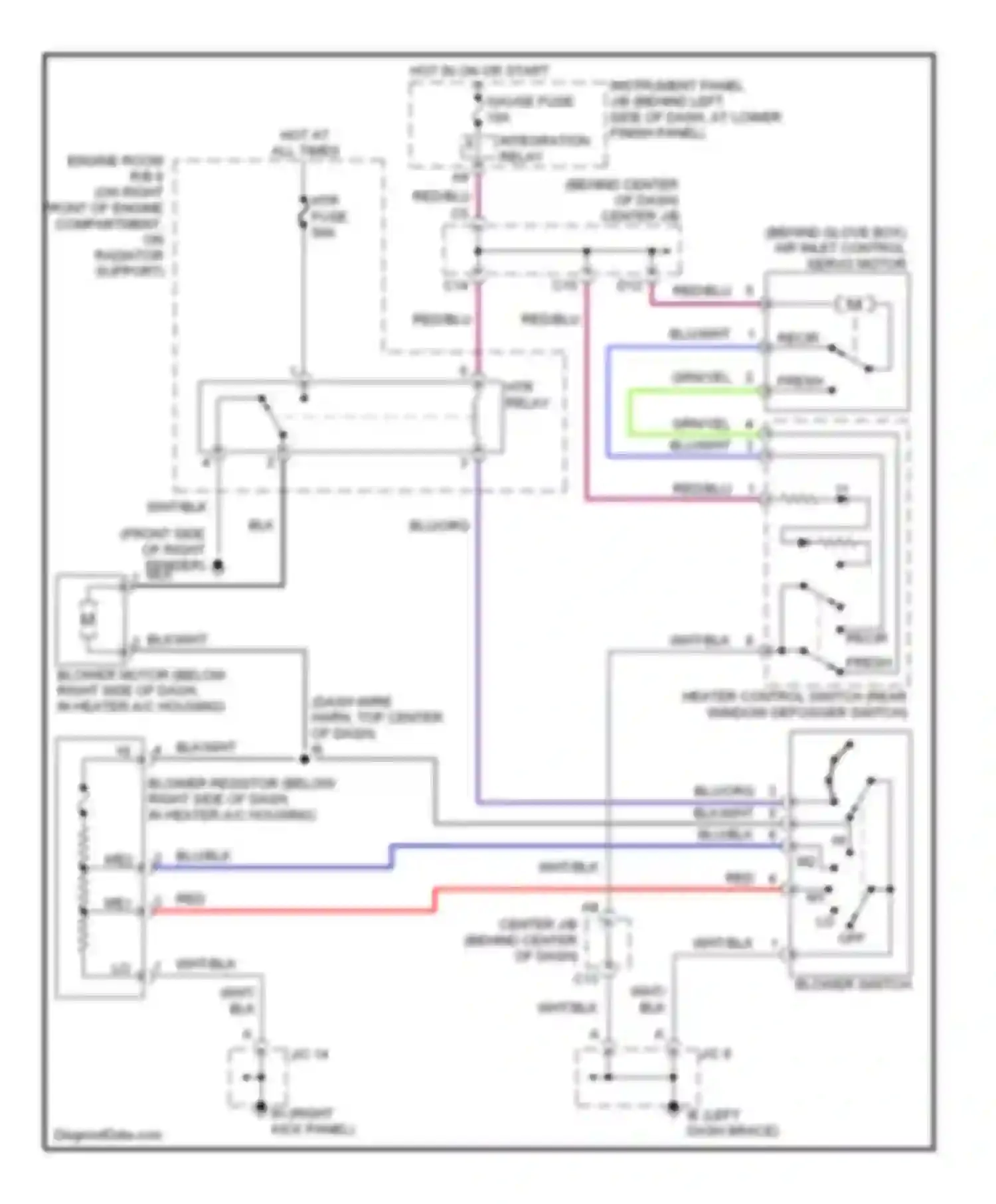 Corolla Toyota IX (2000-2004): Heater circuit