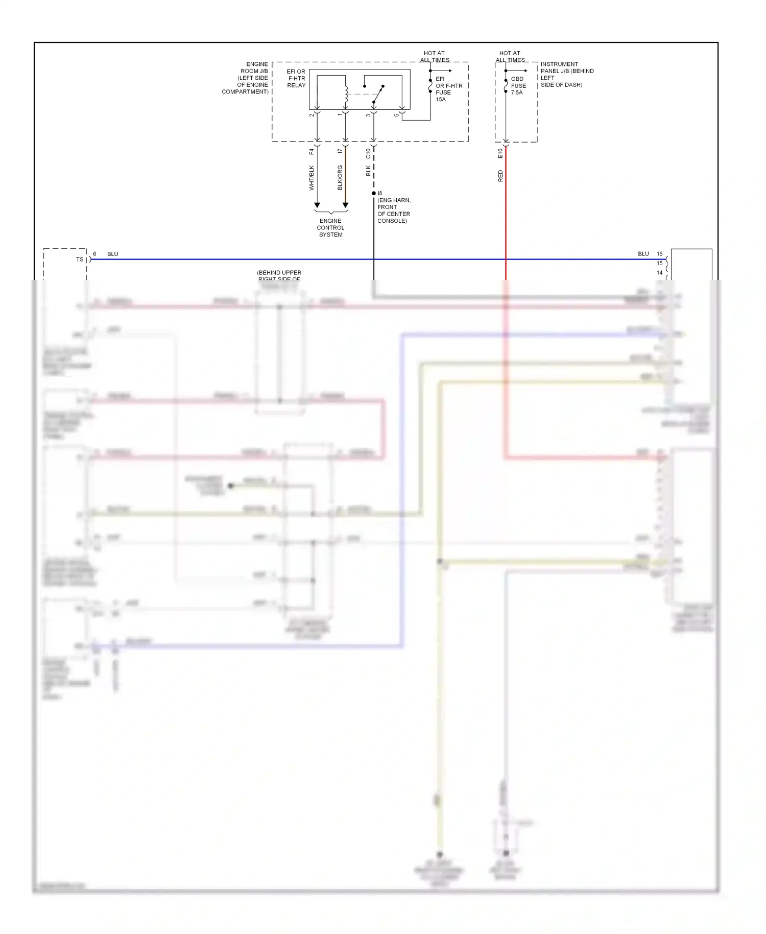 Computer data lines — Computer data lines. Toyota Corolla IX (2000-2004)