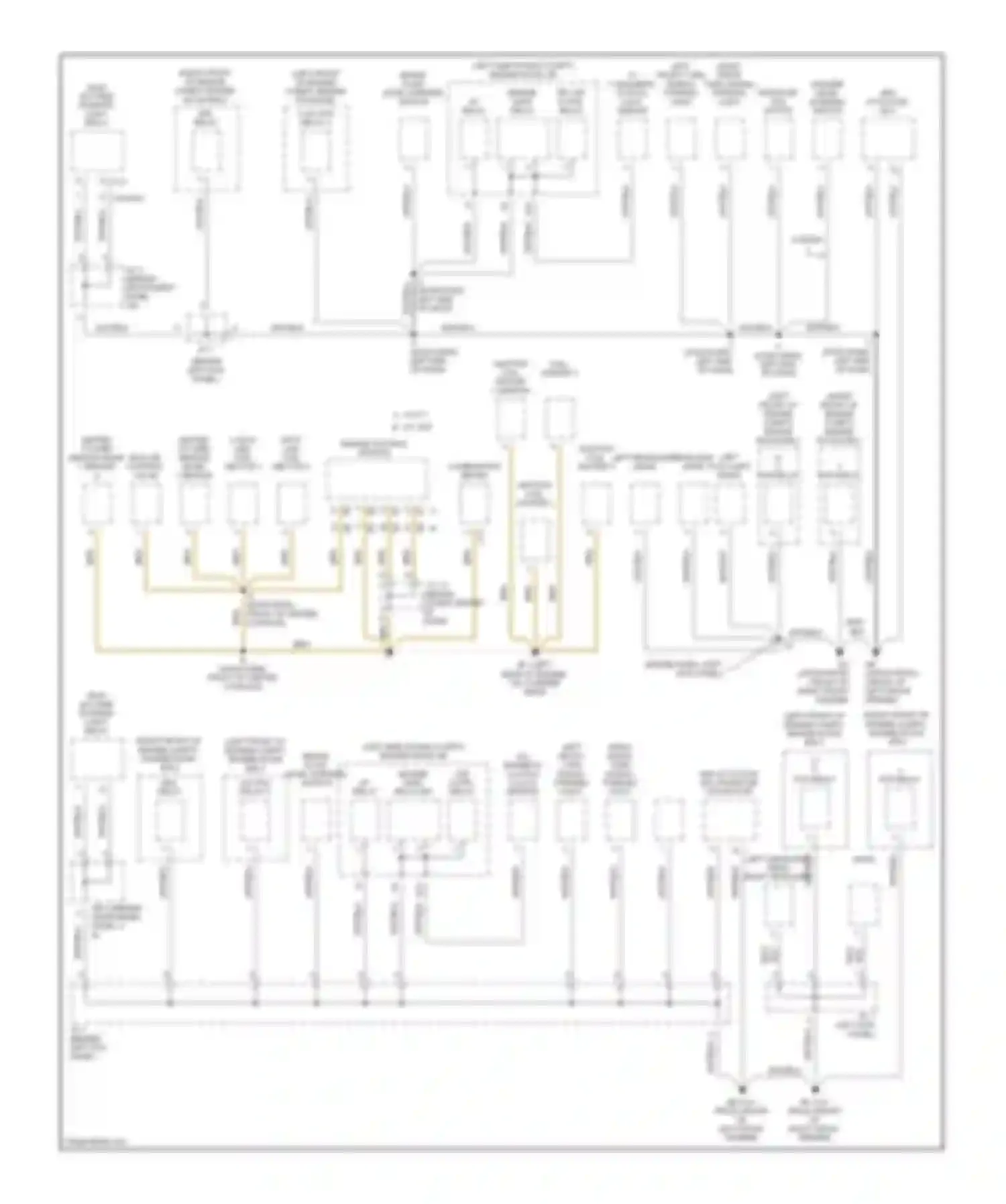 Corolla Toyota IX (2000-2004): Ground distribution circuit (1 of 3)