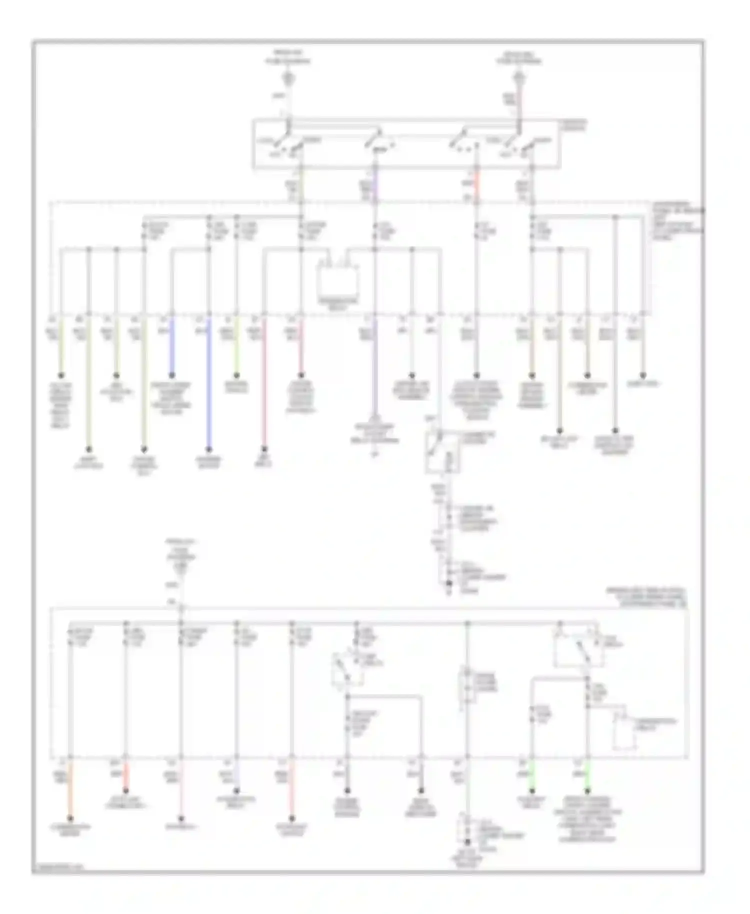 Corolla Toyota IX (2000-2004): Power distribution circuit (2 of 2)