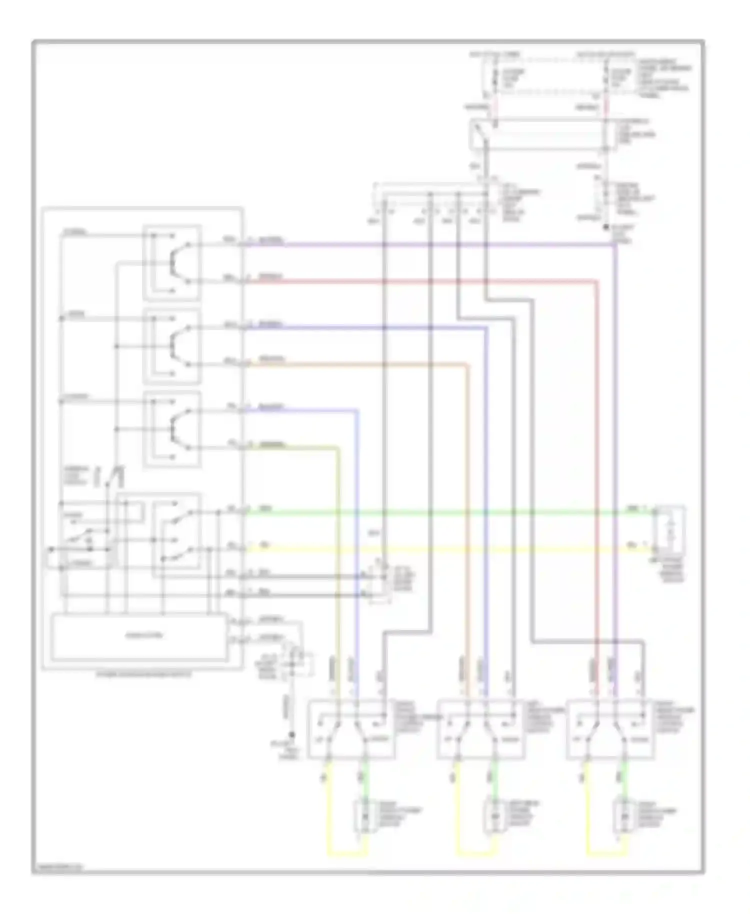 Corolla Toyota IX (2000-2004): Power window circuit