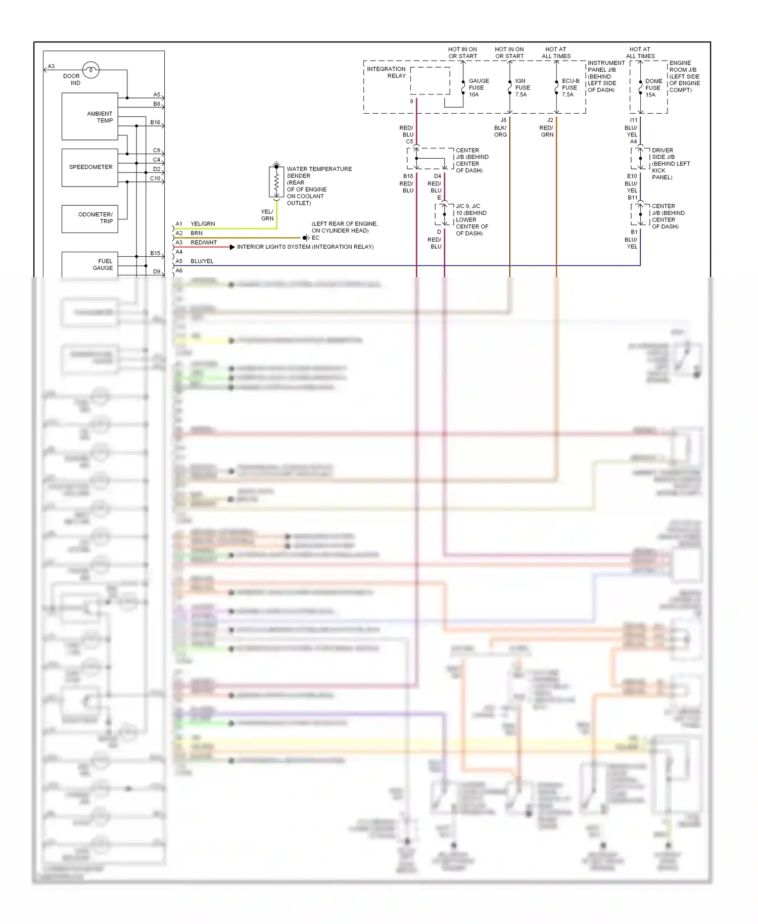 Toyota Corolla IX (2000-2004) engine controls system (ecm) wiring diagram  (1 of 1)