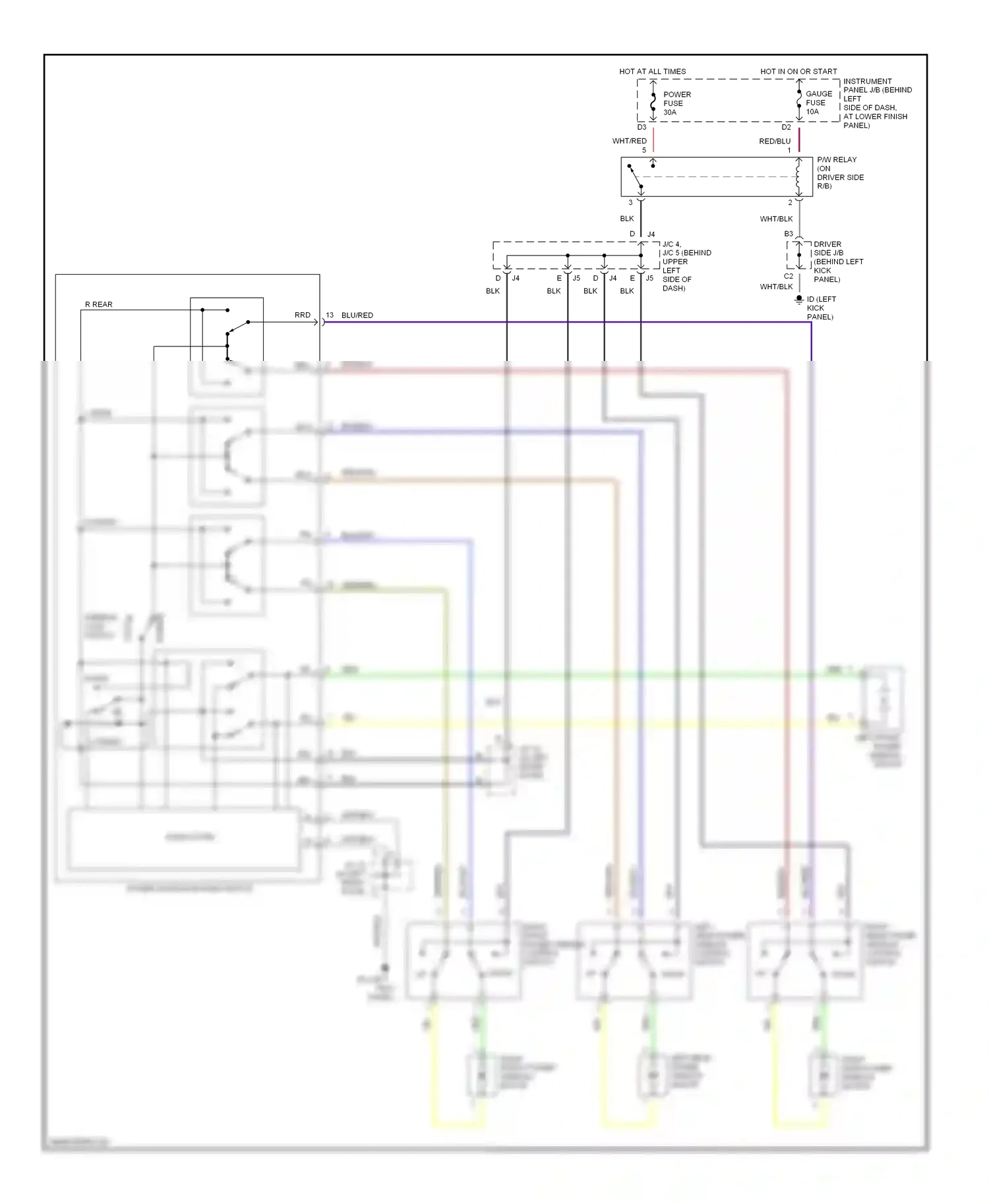 Toyota Corolla IX (2000-2004) solid state wiring diagram  (2 of 3)