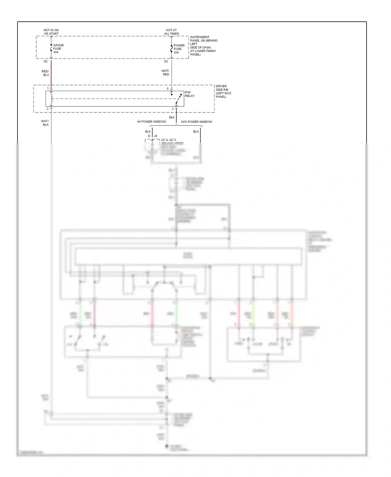 Toyota Corolla IX (2000-2004) solid state wiring diagram  (1 of 3)