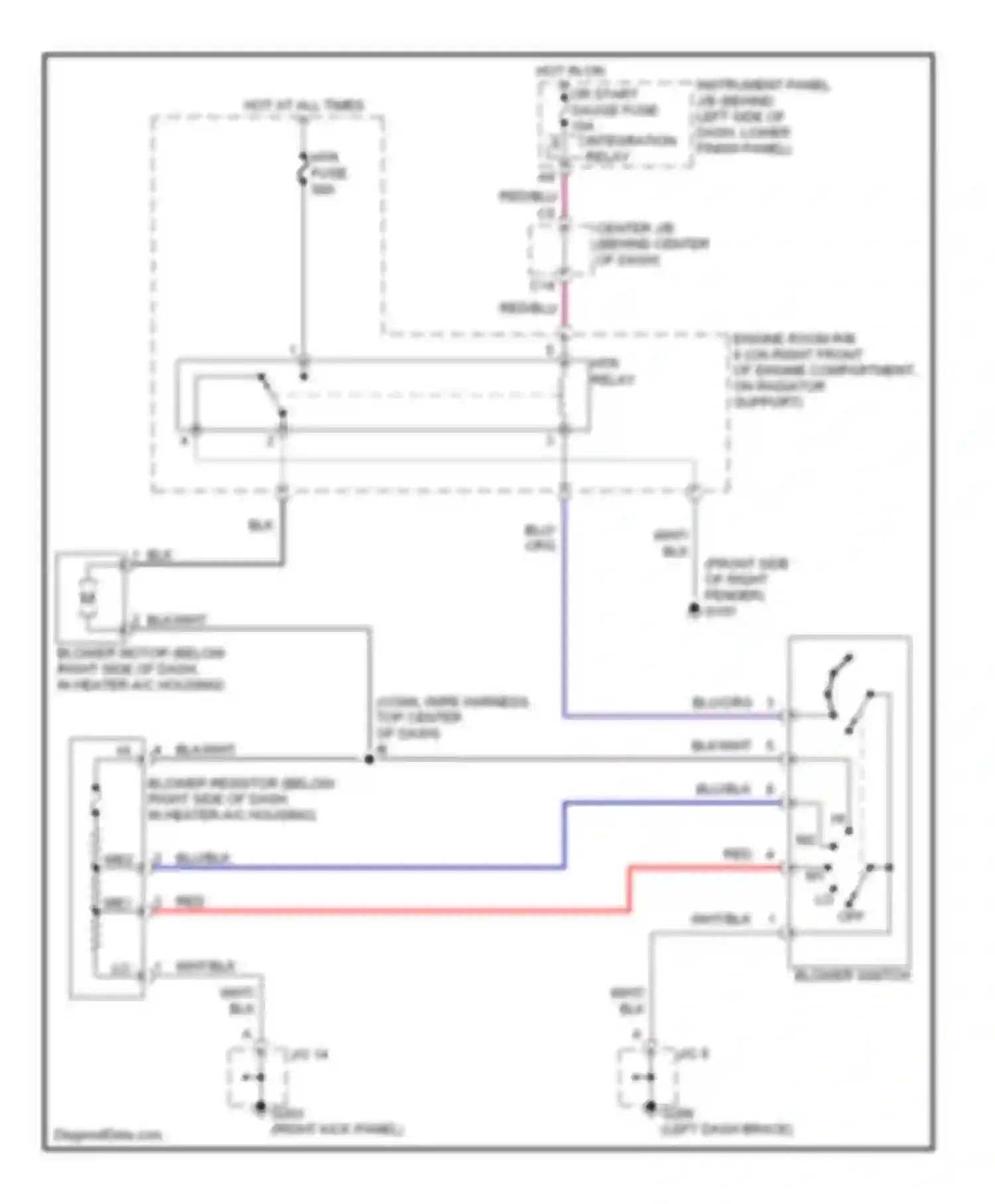 Corolla Toyota VII (1991-2002): Heater circuit