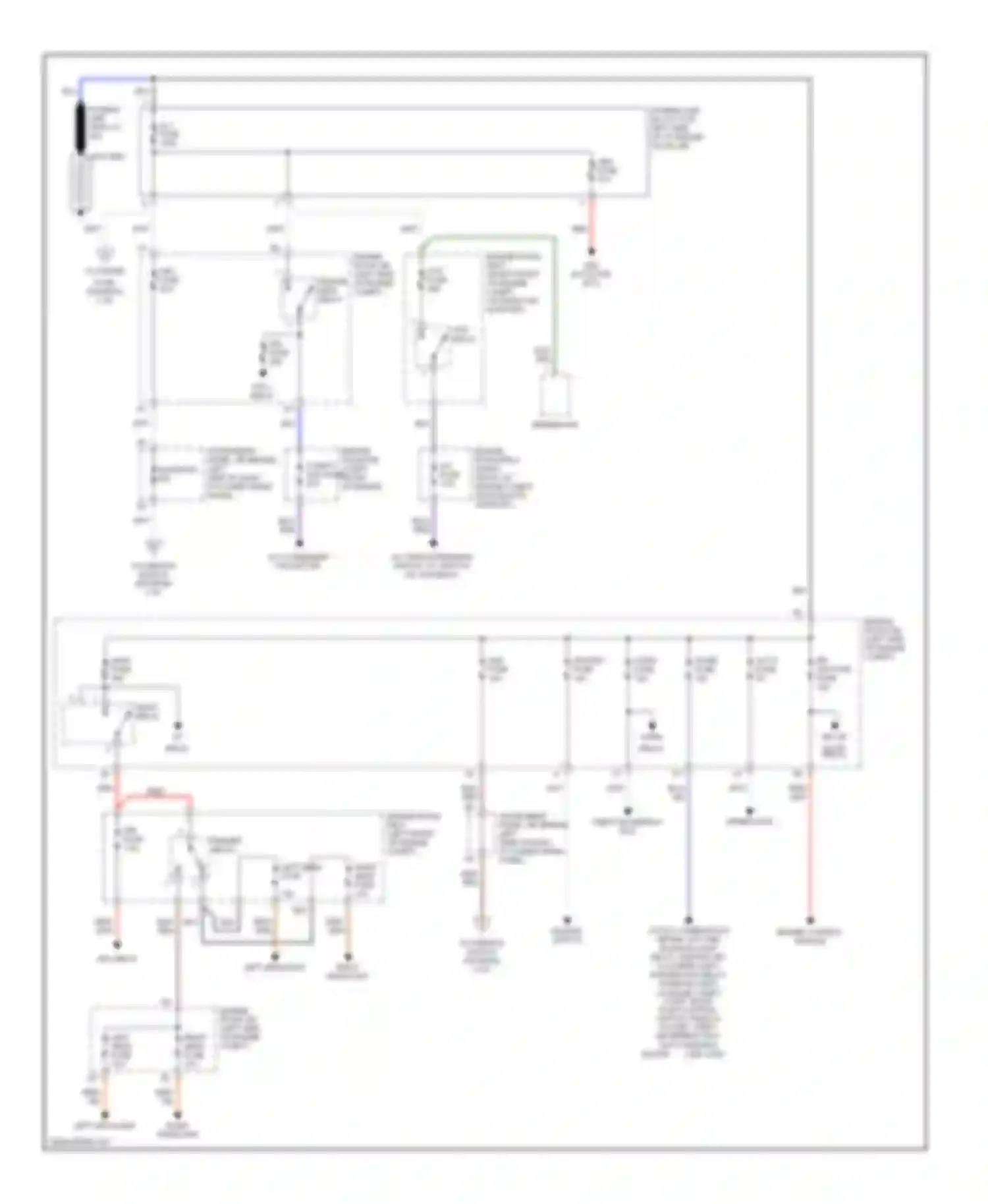 Corolla Toyota VII (1991-2002): Power distribution circuit (1 of 2)