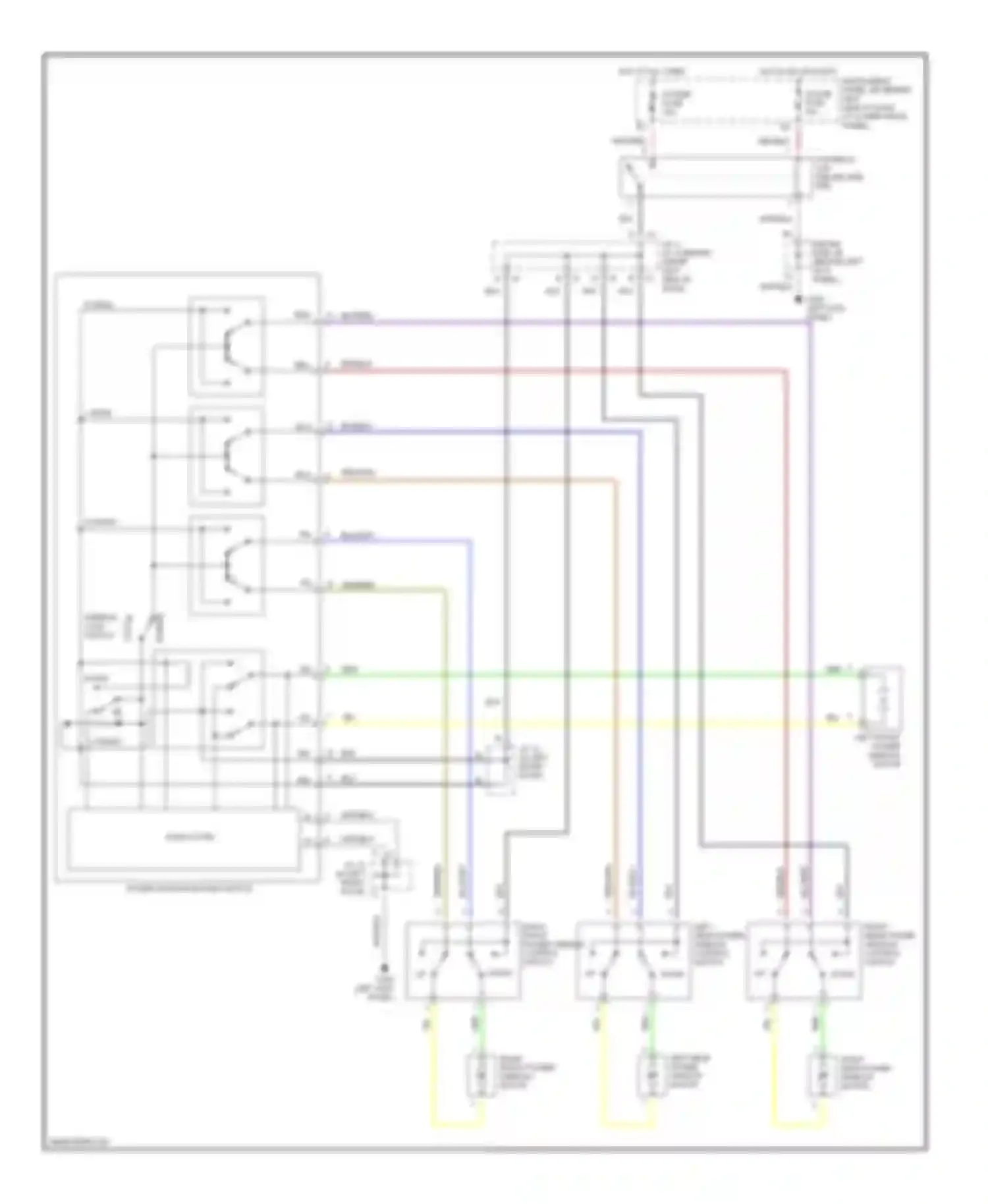 Corolla Toyota VII (1991-2002): Power window circuit