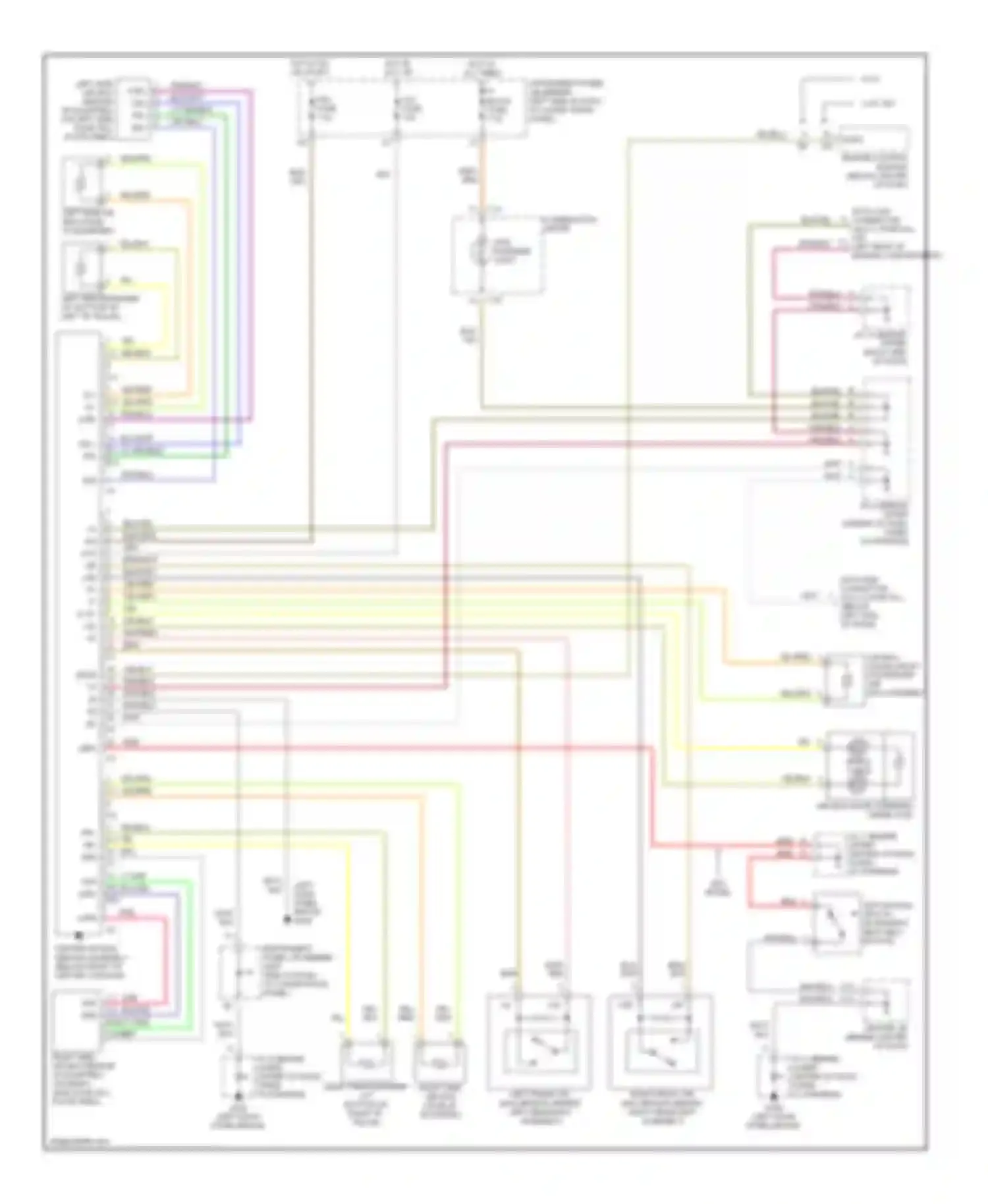 Corolla Toyota VII (1991-2002): Supplemental restraint circuit