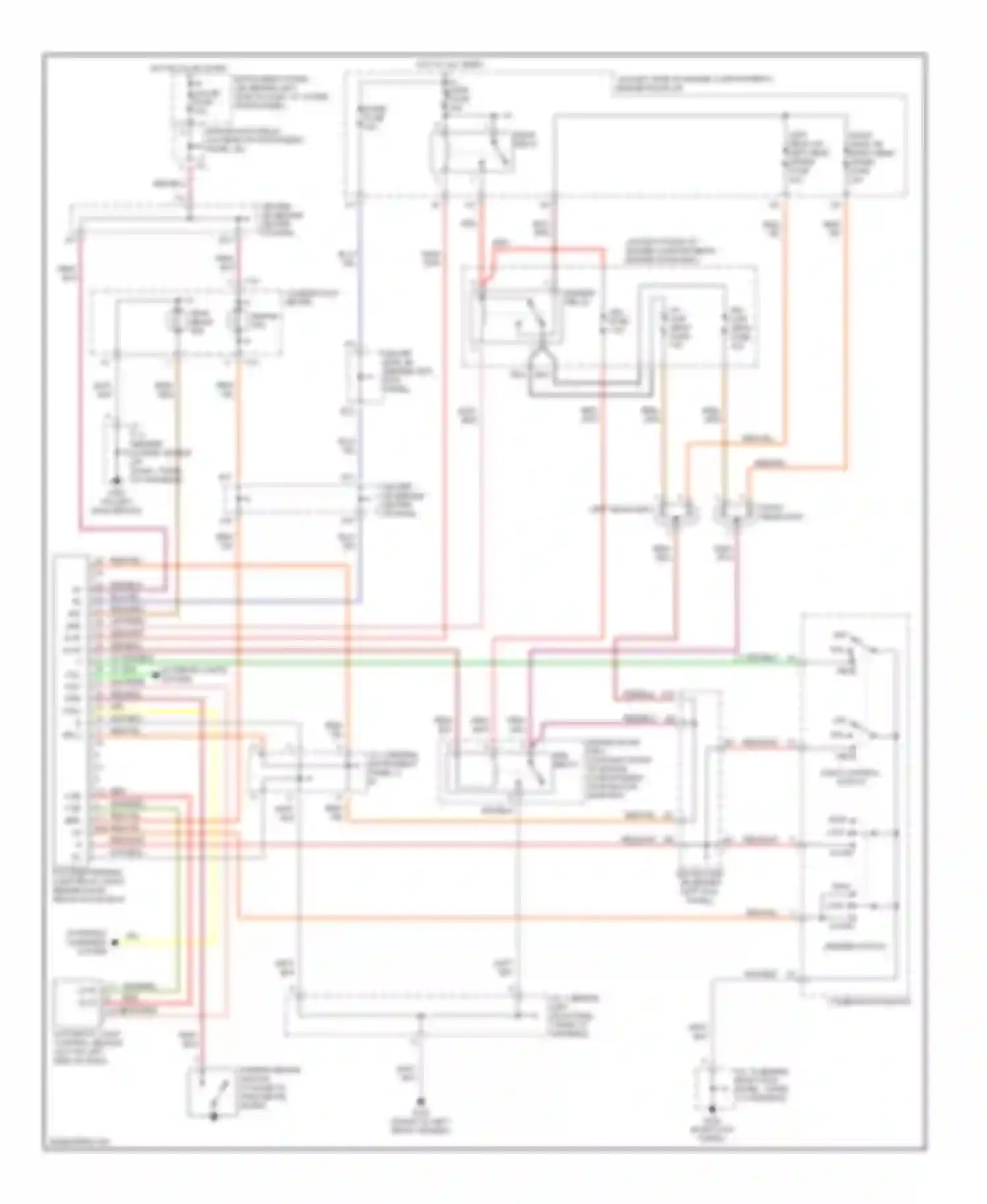 Wiring diagram light control switch for Toyota Corolla VII (1991-2002) (3 of 3)