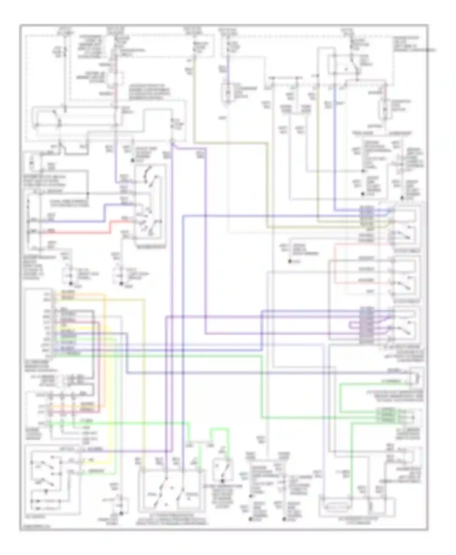 Corolla Toyota VIII facelift (1997-2002): Manual a/c circuit