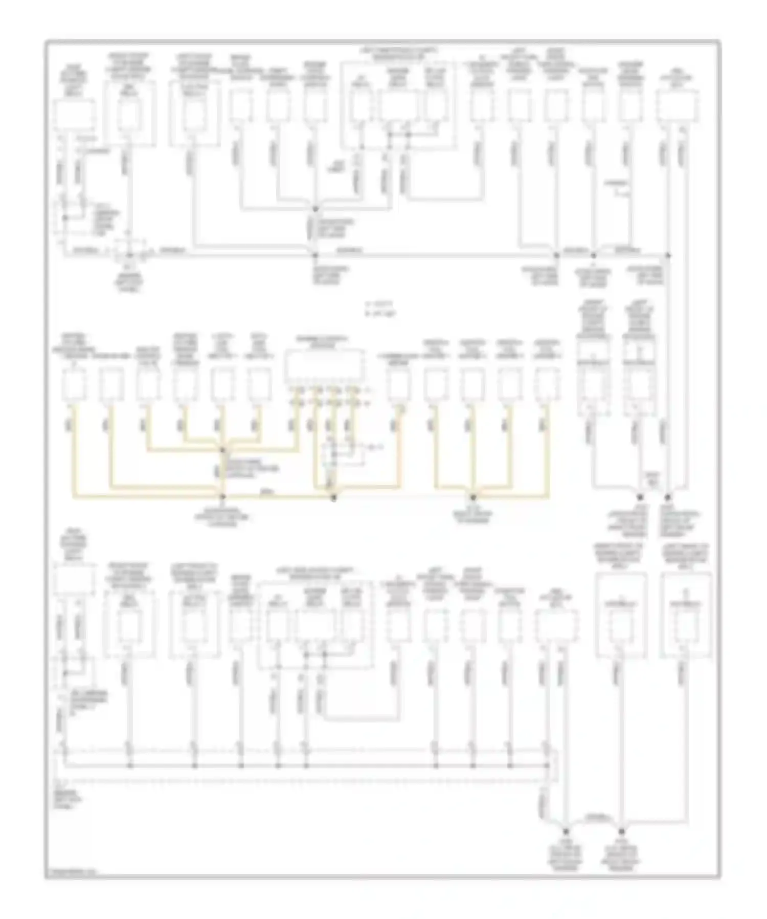 Corolla Toyota VIII facelift (1997-2002): Ground distribution circuit (1 of 3)