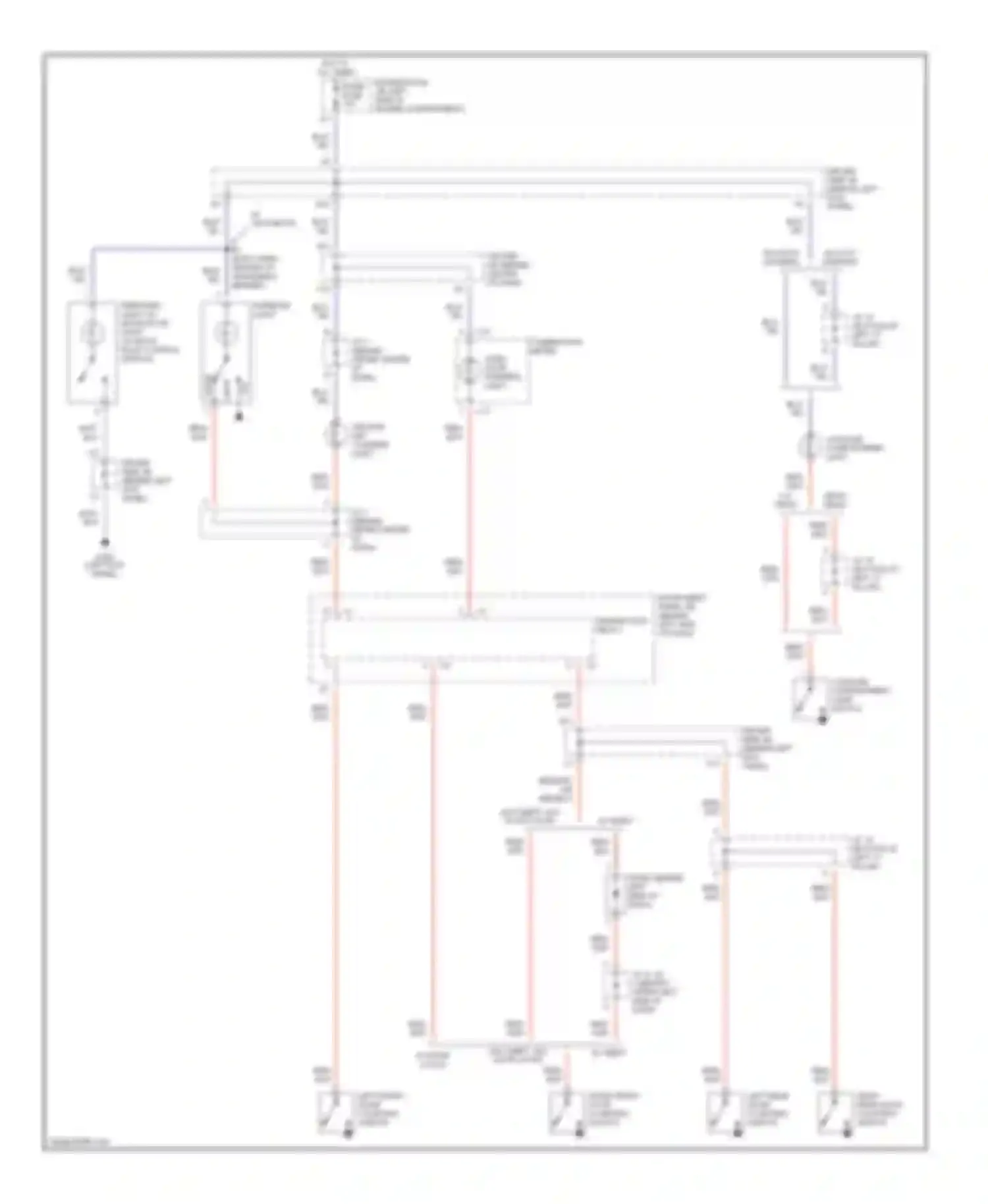 Corolla Toyota VIII facelift (1997-2002): Courtesy lamps circuit