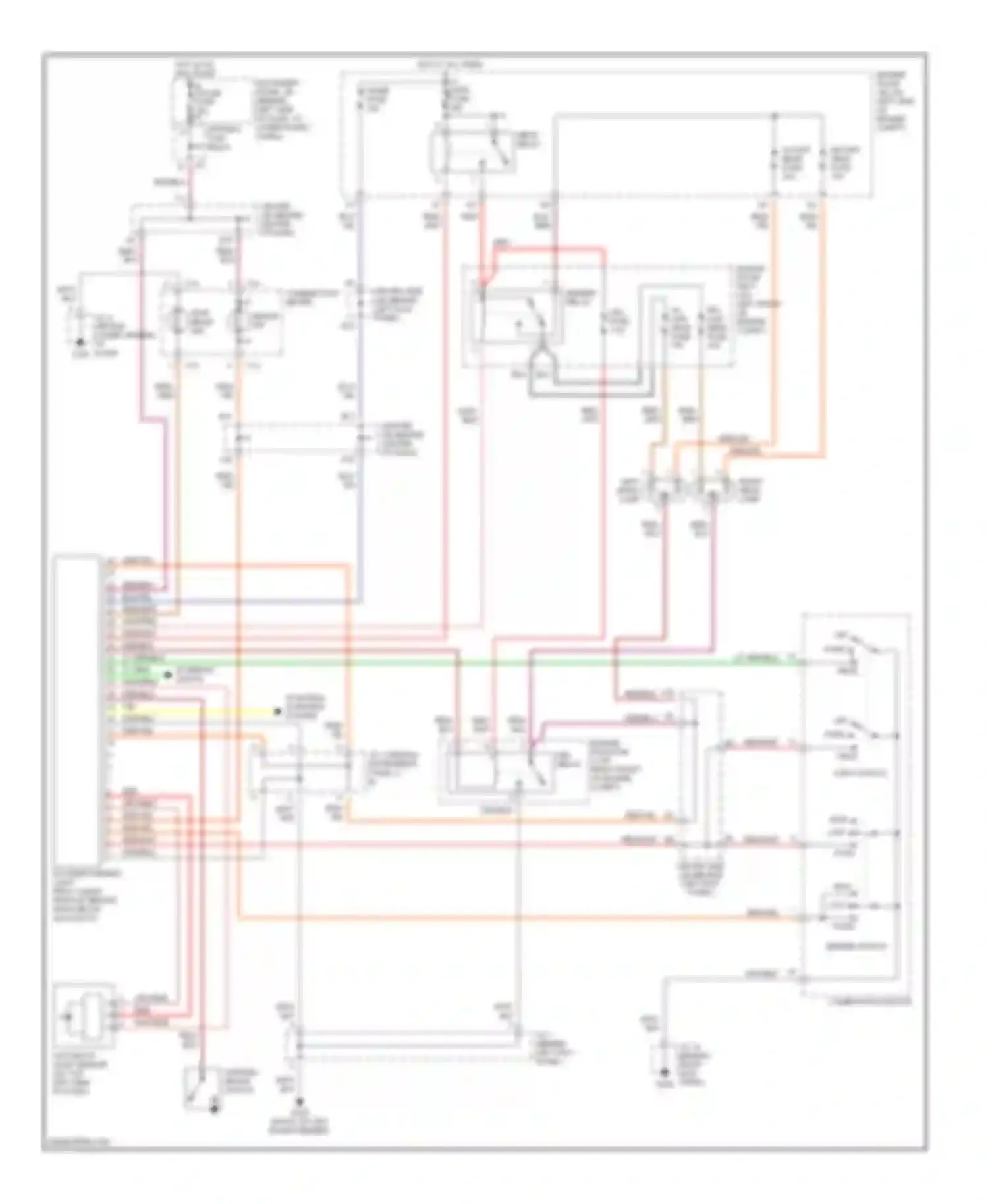 Corolla Toyota VIII (1995-2000): Headlight circuit, except canada