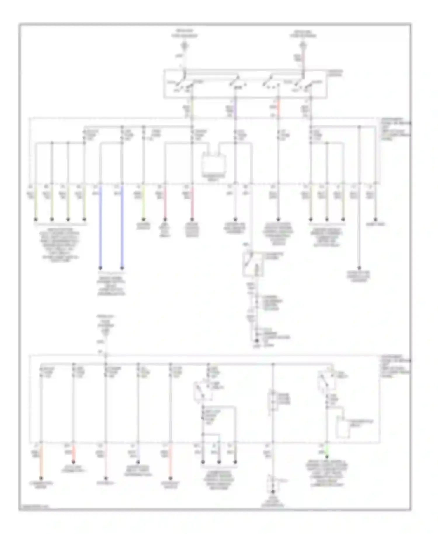 Corolla Toyota VIII (1995-2000): Power distribution circuit (2 of 2)