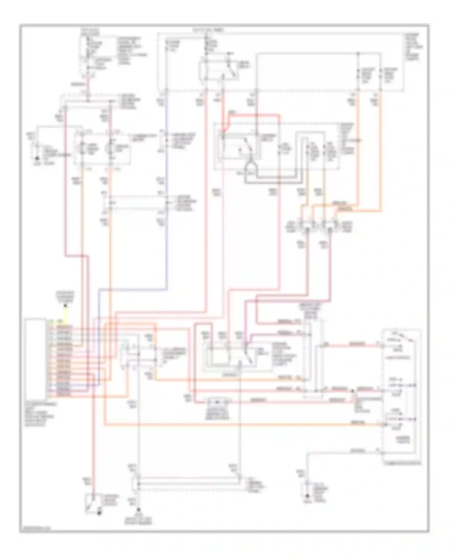 Wiring diagram combination meter for Toyota Corolla VIII (1995-2000) (7 of 13)