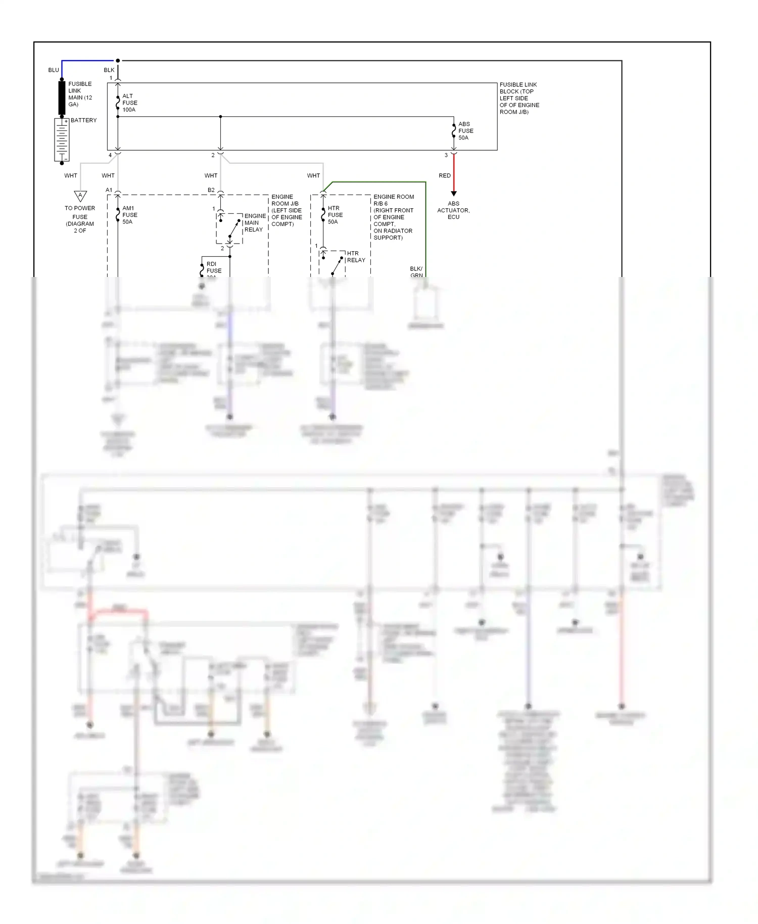 Toyota Corolla VIII (1995-2000) engine control module wiring diagram  (2 of 2)