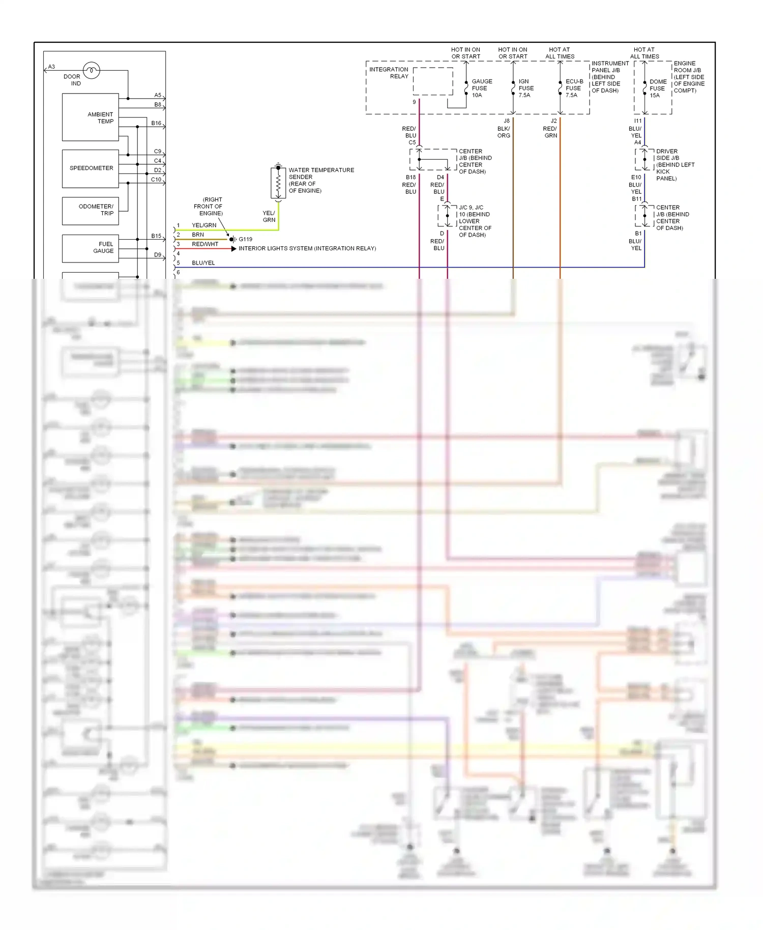 Toyota Corolla VIII (1995-2000) engine controls system (ecm) wiring diagram  (1 of 1)