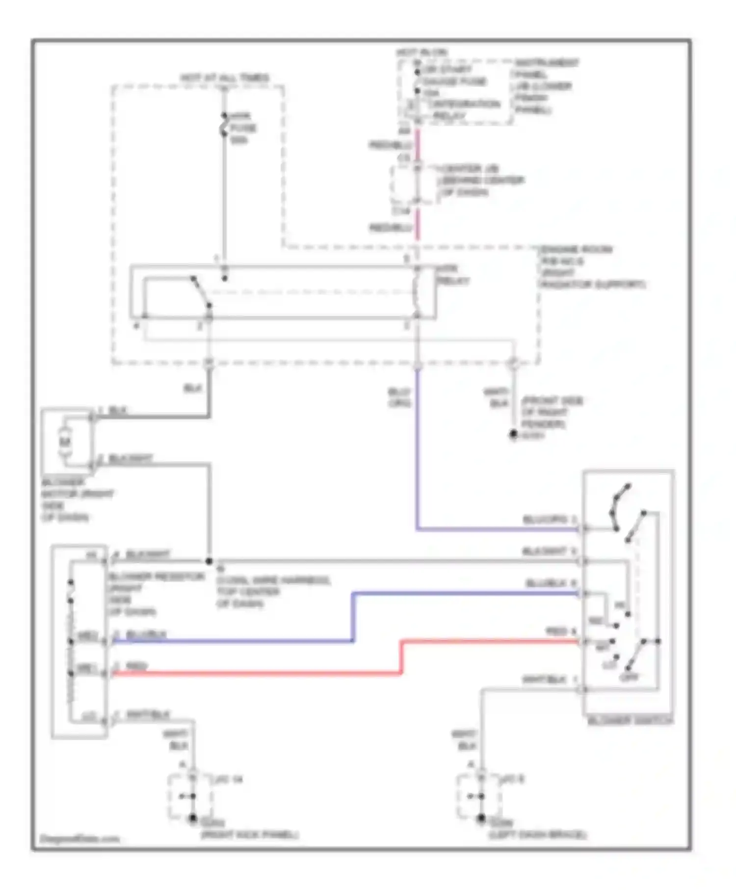 Wiring diagram integration relay for Toyota Corolla VIII (1995-2000) (7 of 17)
