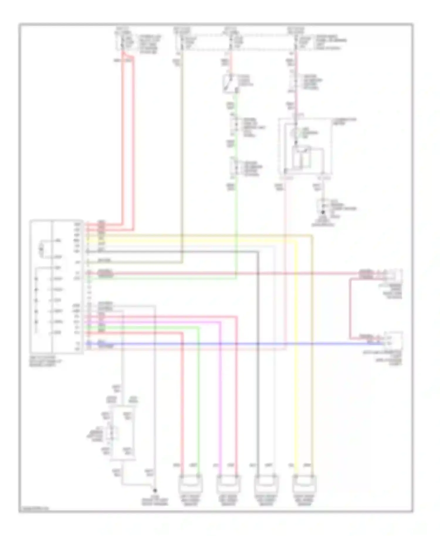 Wiring diagram left rear abs speed sensor for Toyota Corolla VIII (1995-2000) (1 of 1)