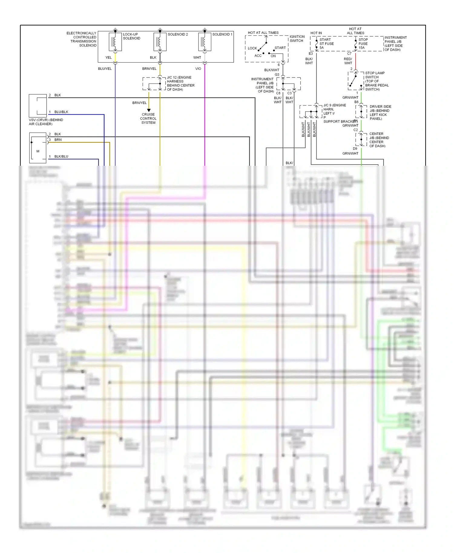 Toyota Corolla VIII (1995-2000) solid state wiring diagram  (4 of 4)
