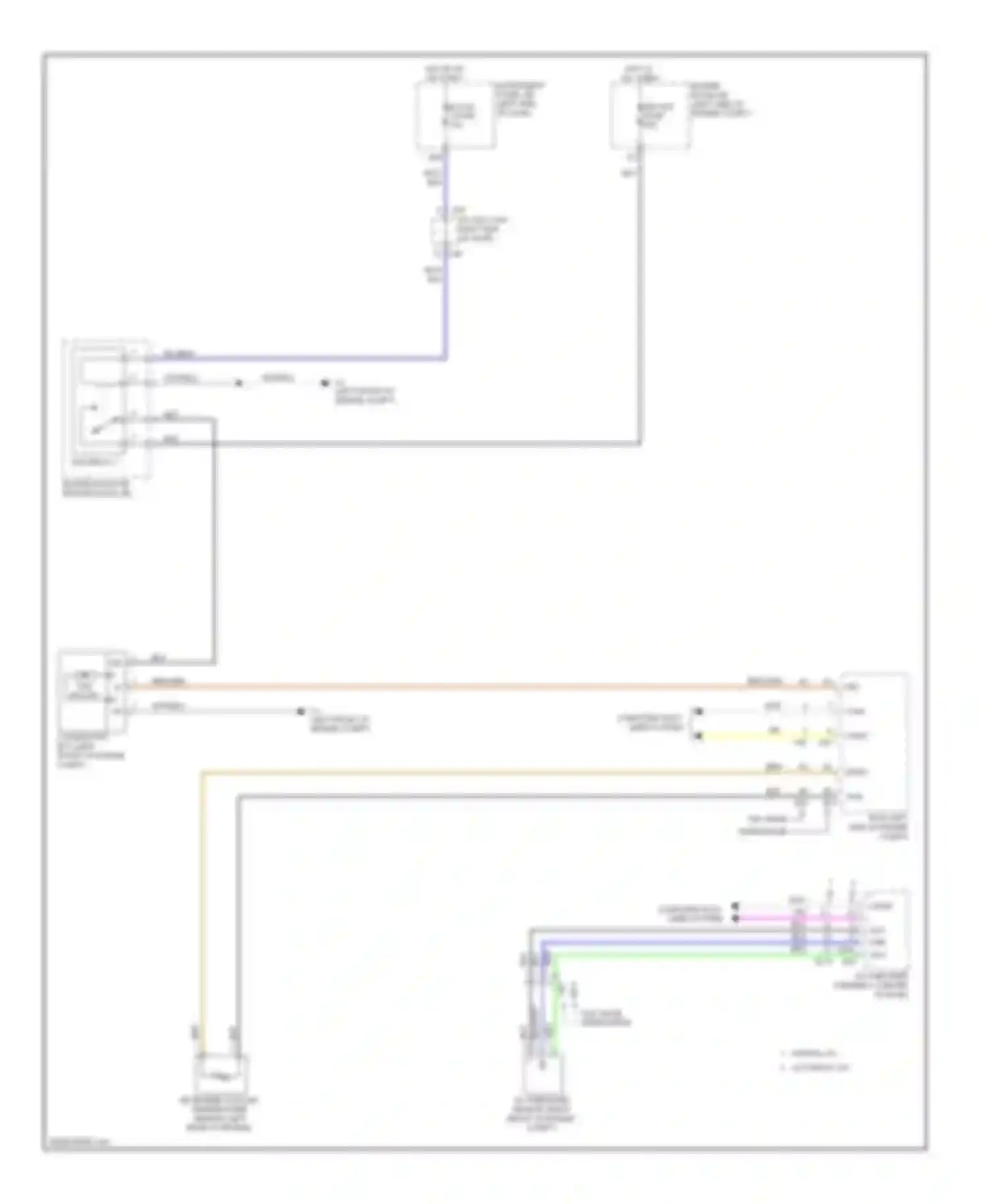 Corolla Toyota X facelift (2010-2013): Cooling fan circuit