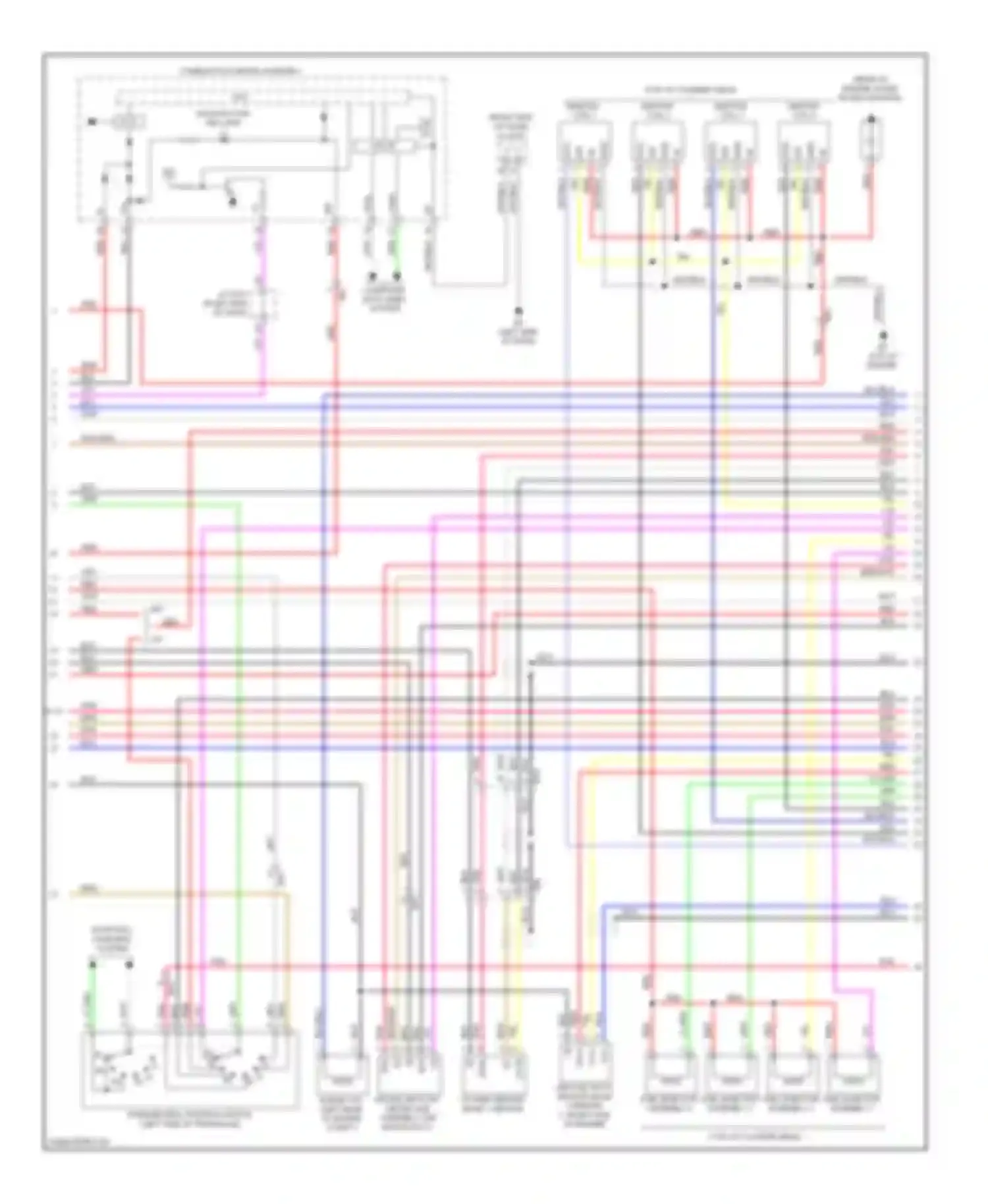 Corolla Toyota X facelift (2010-2013): Wiring diagram engine performance 1.8l, nummi made (3 of 4)