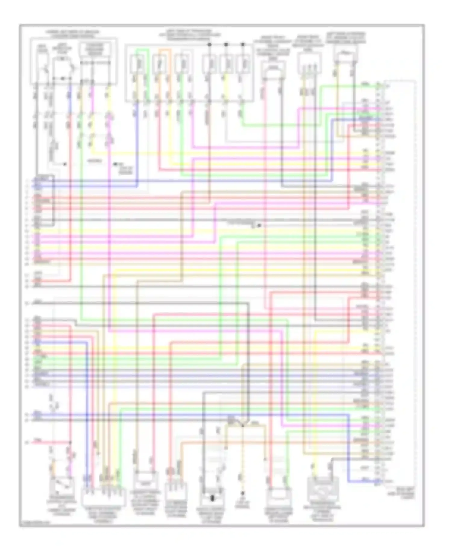 Corolla Toyota X facelift (2010-2013): Wiring diagram engine performance 1.8l, nummi made (4 of 4)