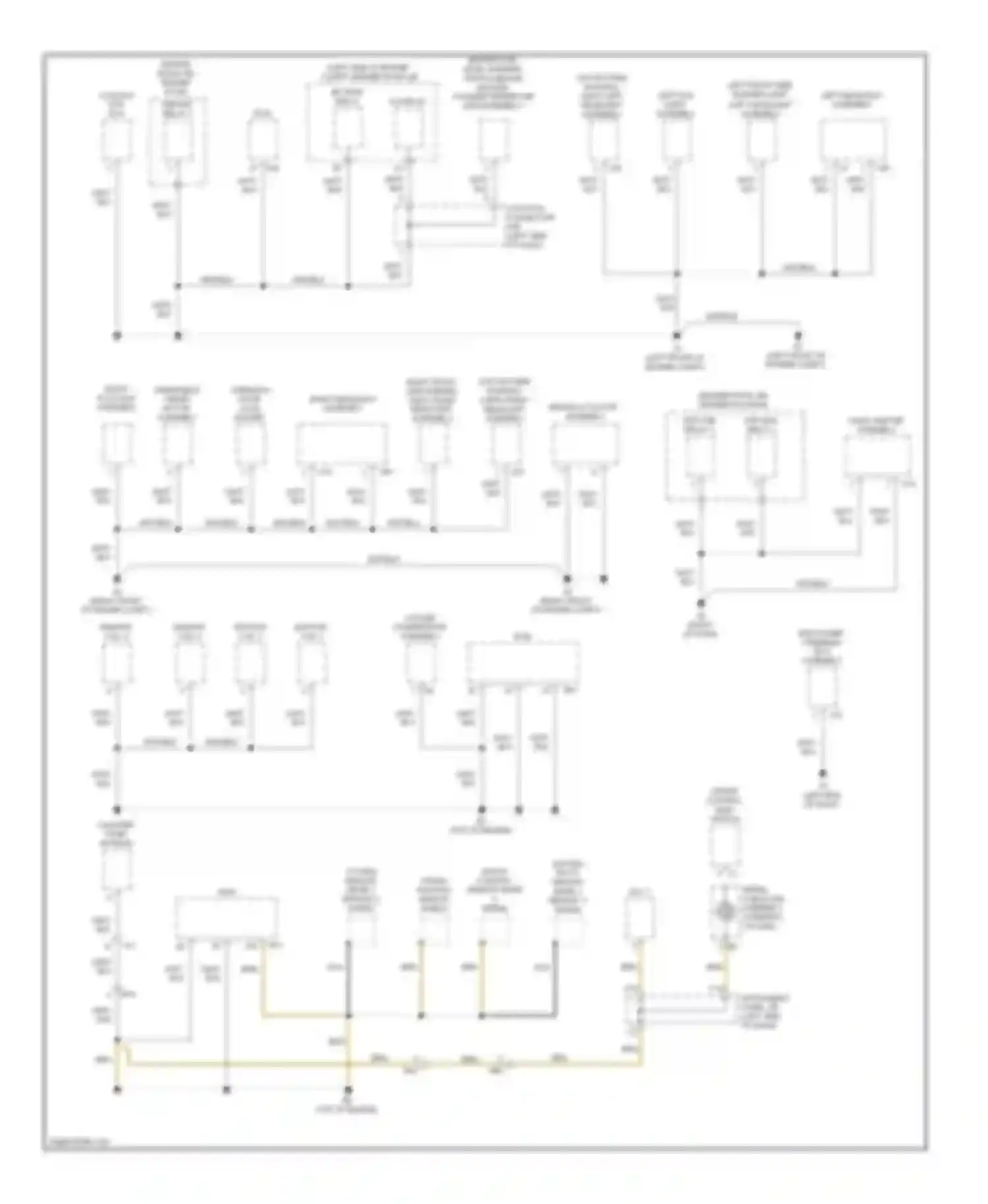 Corolla Toyota X facelift (2010-2013): Ground distribution circuit, tmc made (1 of 3)