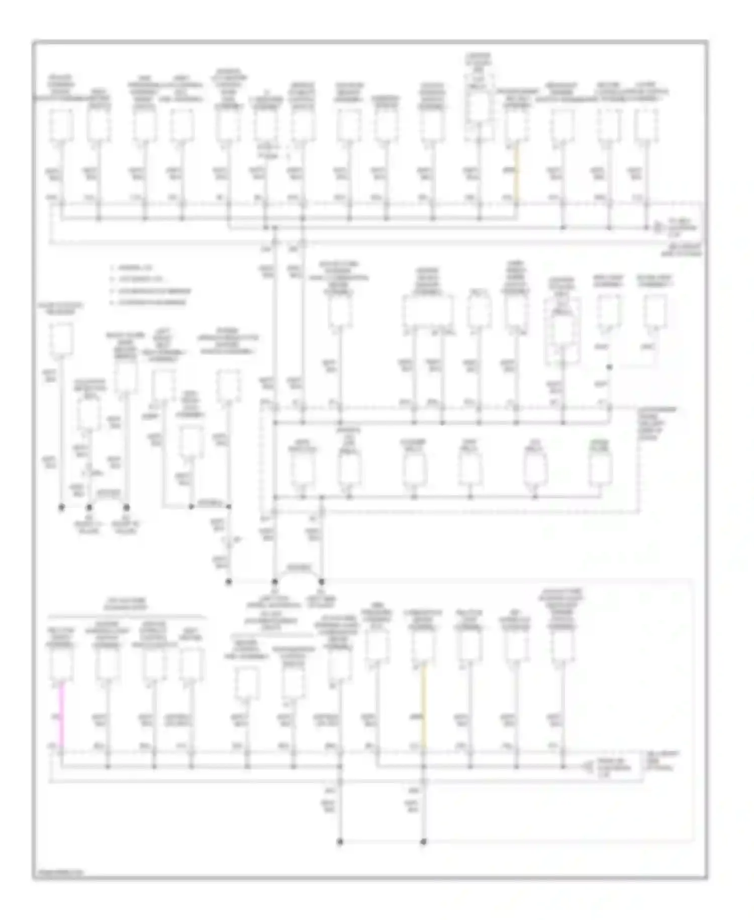 Corolla Toyota X facelift (2010-2013): Ground distribution circuit, tmc made (2 of 3)
