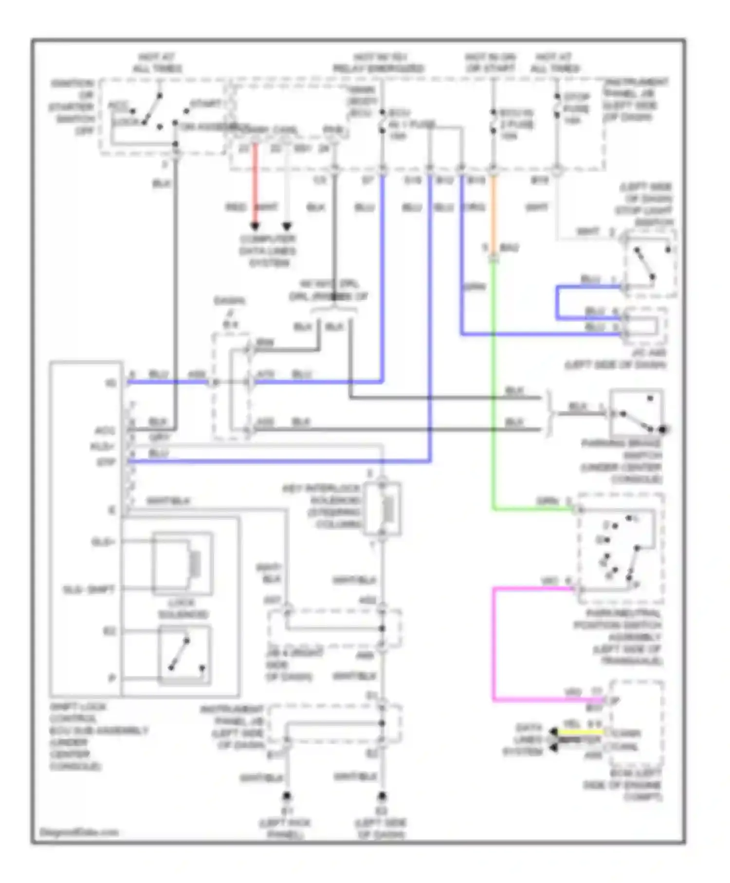 Corolla Toyota X facelift (2010-2013): Shift interlock circuit, tmc made