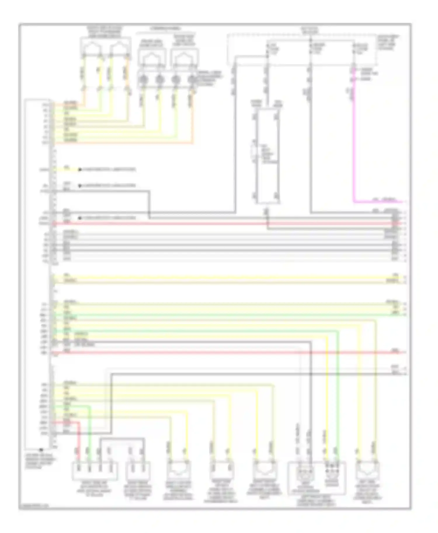 Corolla Toyota X facelift (2010-2013): Supplemental restraints circuit (1 of 2)