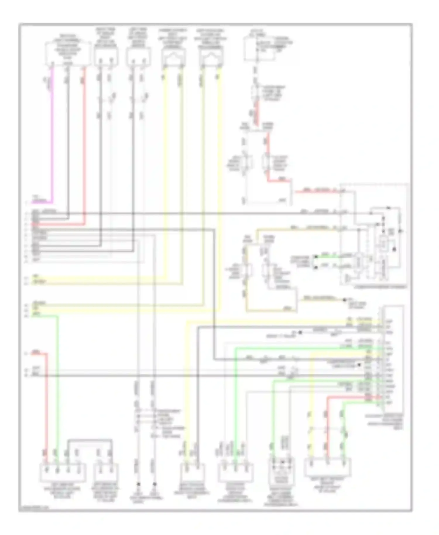 Corolla Toyota X facelift (2010-2013): Supplemental restraints circuit (2 of 2)