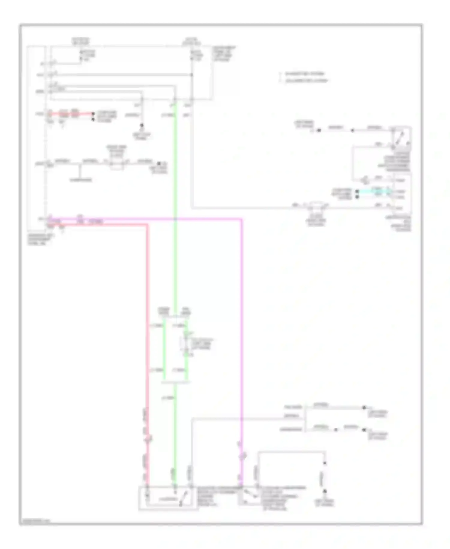 Corolla Toyota X facelift (2010-2013): Tailgate release circuit