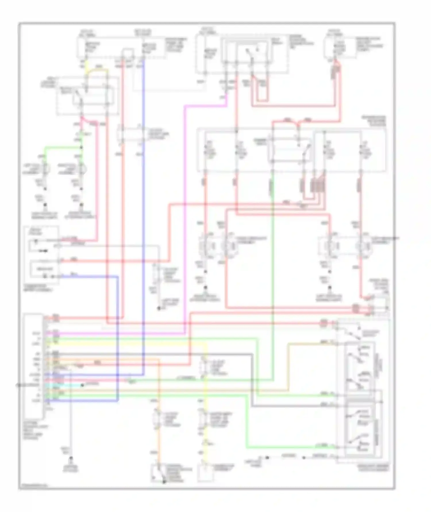 Wiring diagram combination meter assembly for Toyota Corolla X facelift (2010-2013) (23 of 40)