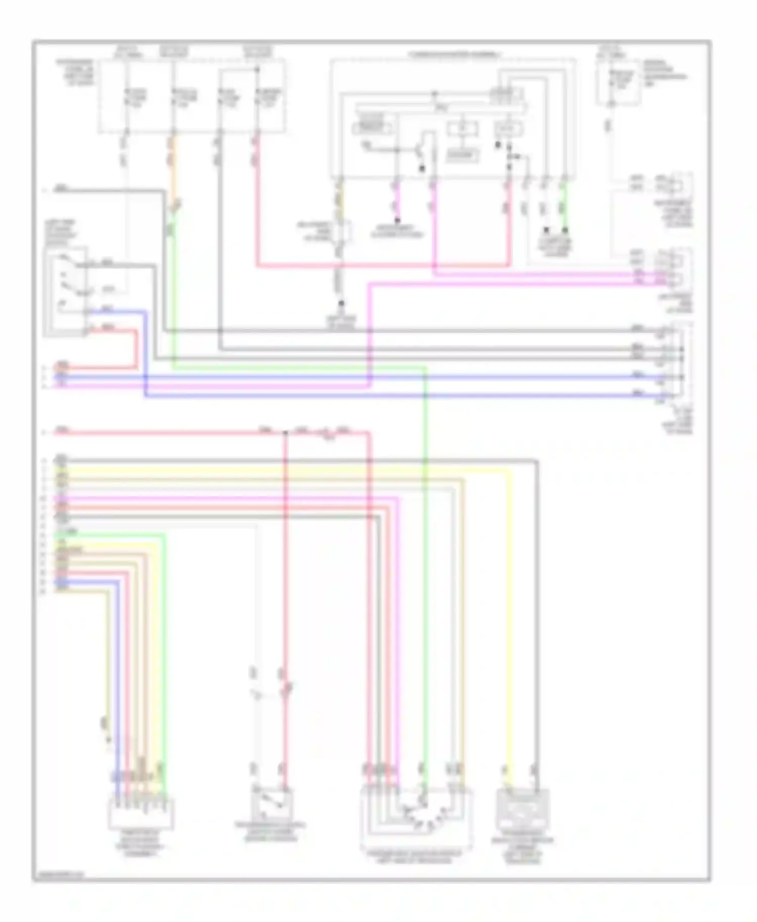 Wiring diagram combination meter assembly for Toyota Corolla X facelift (2010-2013) (40 of 40)