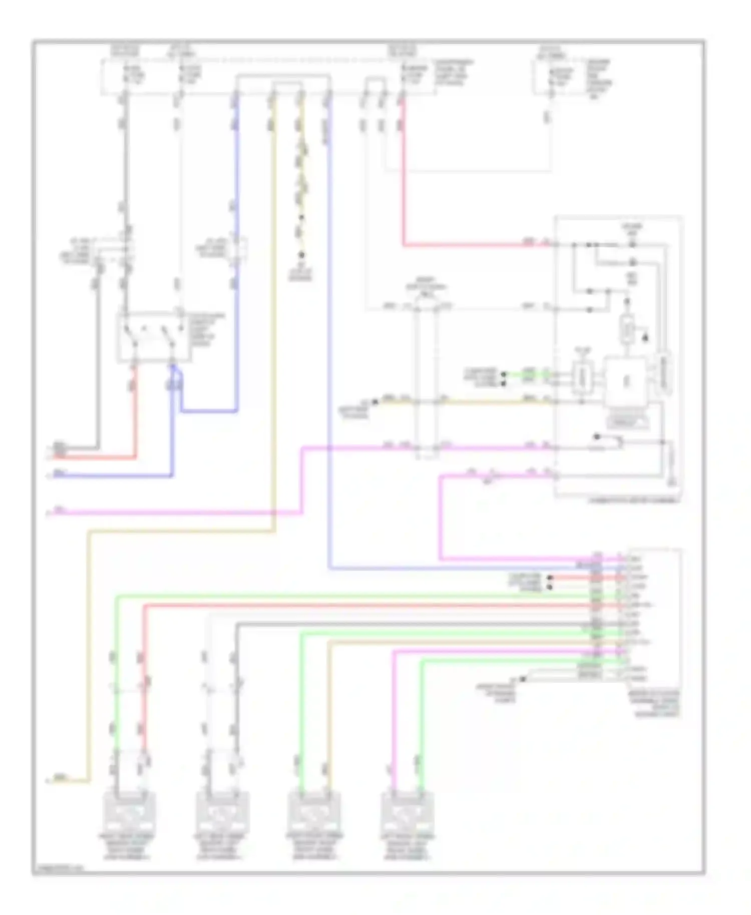 Wiring diagram combination meter assembly for Toyota Corolla X facelift (2010-2013) (13 of 40)