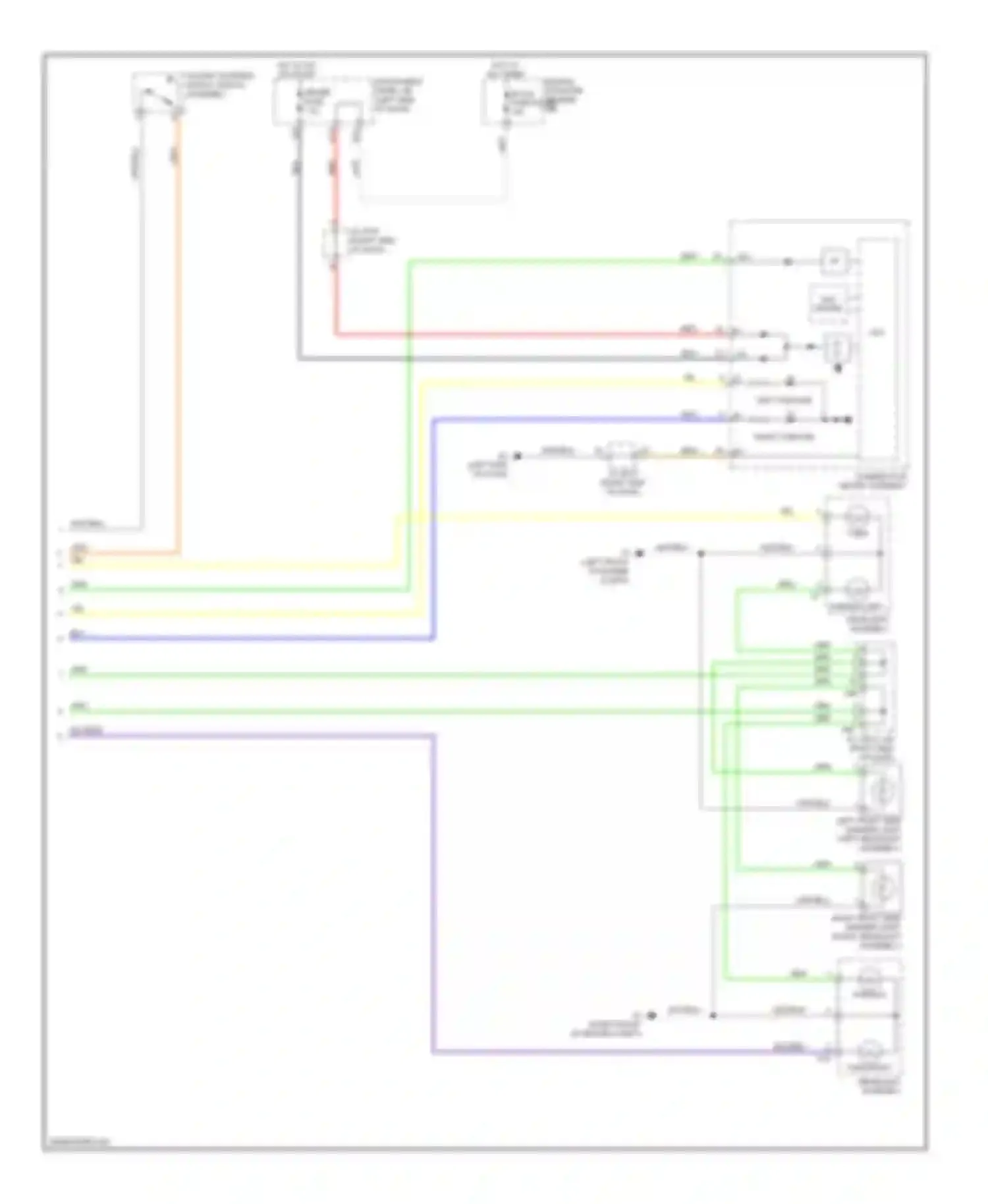 Wiring diagram combination meter assembly for Toyota Corolla X facelift (2010-2013) (16 of 40)