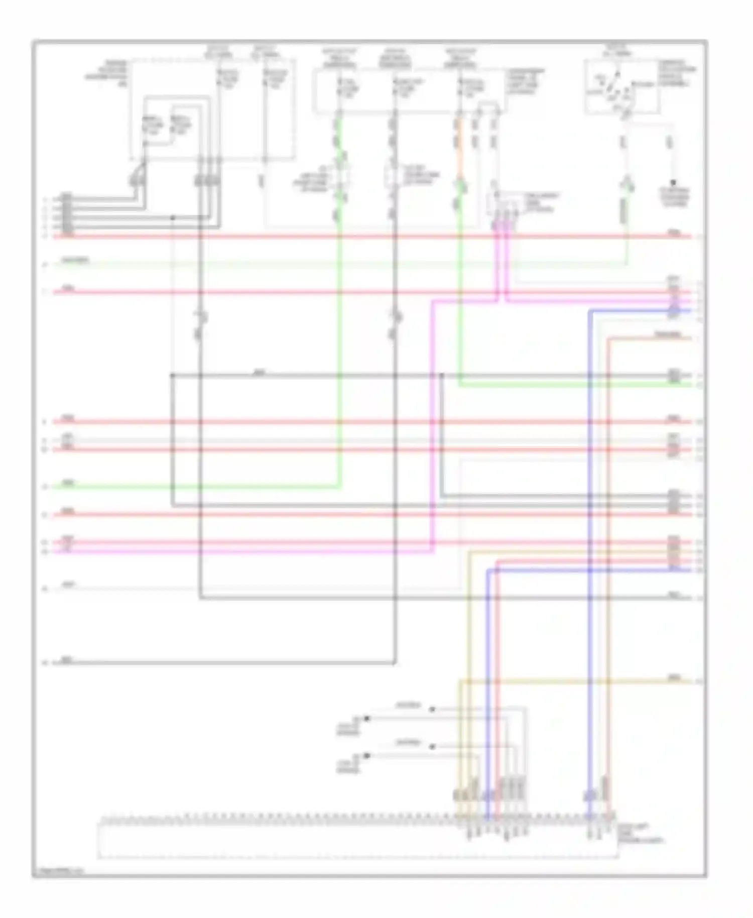 Wiring diagram ignition or starter switch assembly for Toyota Corolla X facelift (2010-2013) (3 of 3)