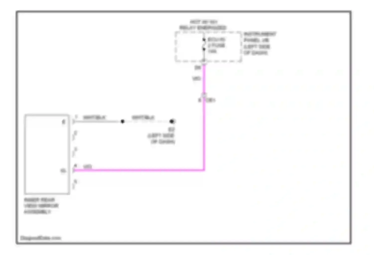Wiring diagram inner rear view mirror assembly for Toyota Corolla X facelift (2010-2013) (1 of 1)