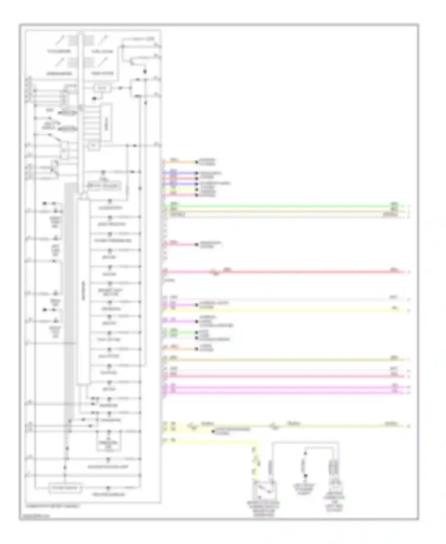 Wiring diagram interior lights system computer data lines system interior lights system for Toyota Corolla X facelift (2010-2013) (2 of 2)