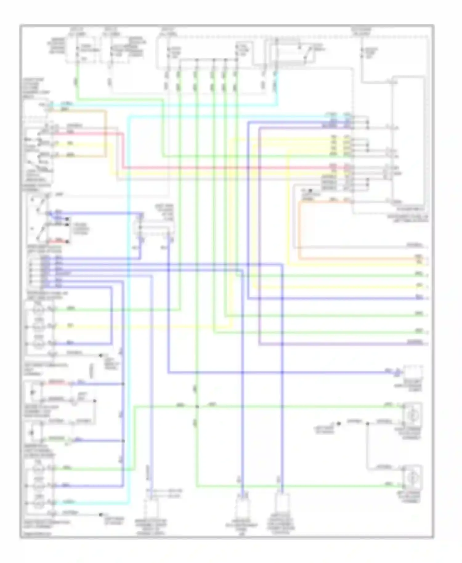 Wiring diagram left rear combination light assembly for Toyota Corolla X facelift (2010-2013) (1 of 3)