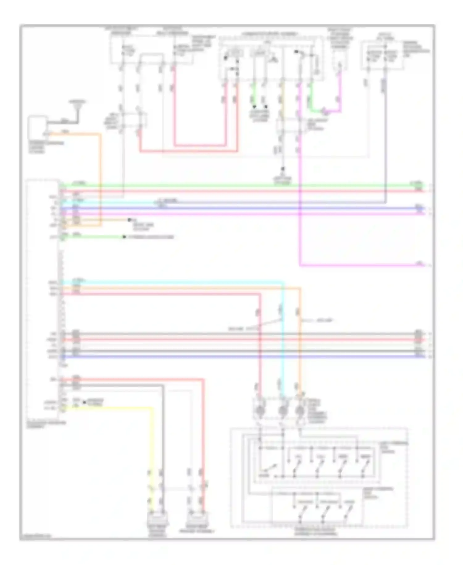 Wiring diagram left rear right rear speaker speaker assembly assembly for Toyota Corolla X facelift (2010-2013) (1 of 2)
