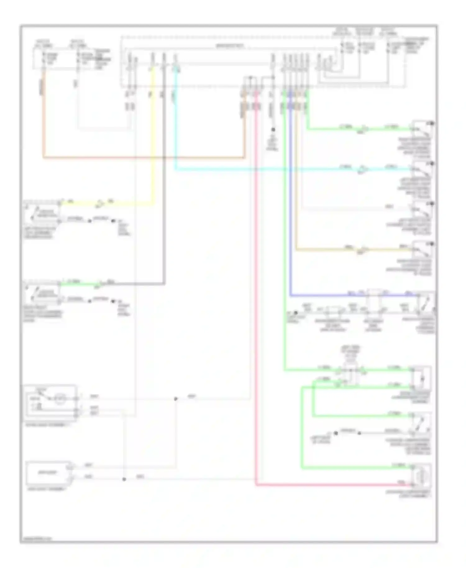 Wiring diagram map light for Toyota Corolla X facelift (2010-2013) (1 of 1)