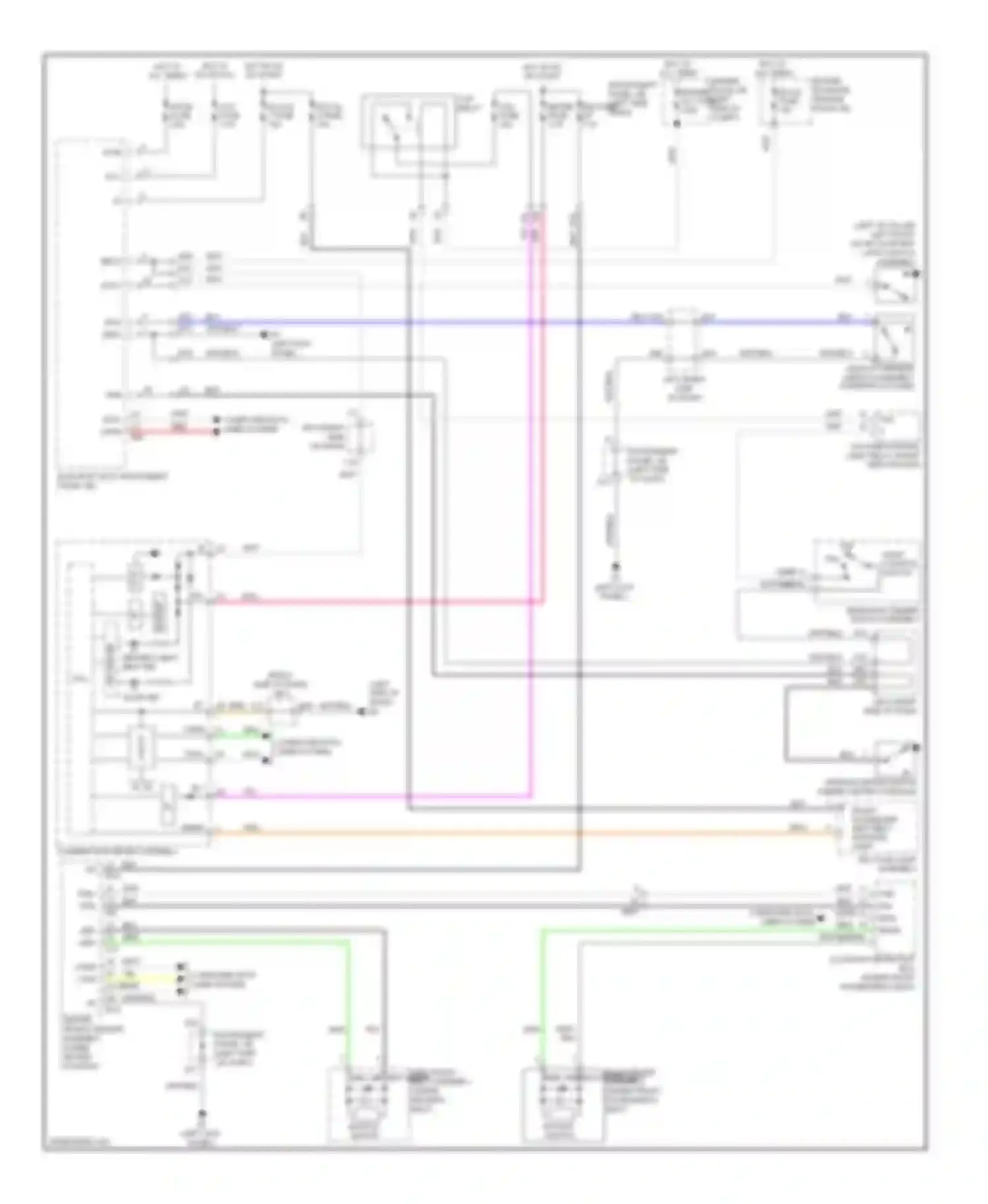 Wiring diagram occupant detection ecu (under front for Toyota Corolla X facelift (2010-2013) (1 of 1)