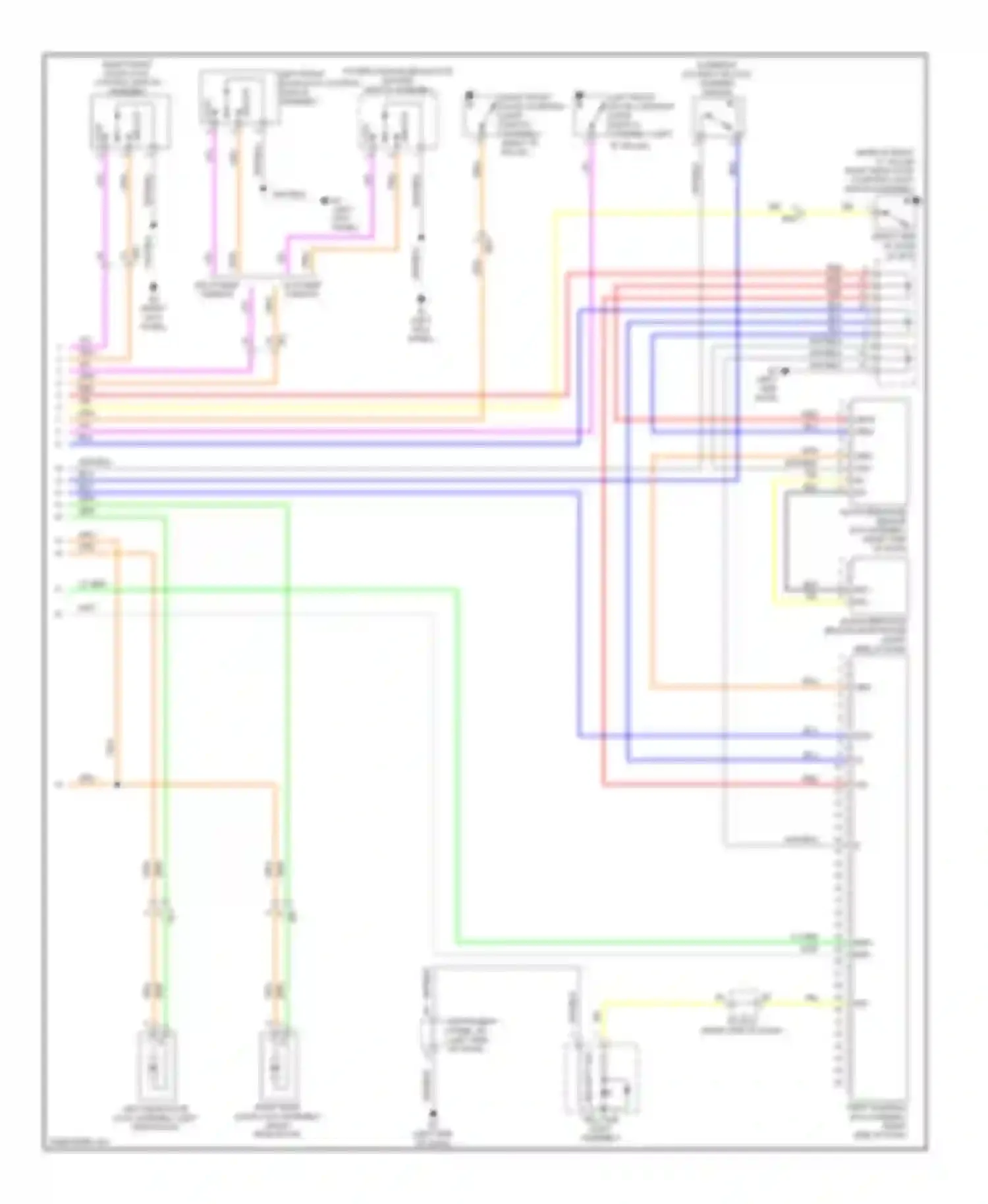 Wiring diagram power window regulator master switch assembly for Toyota Corolla X facelift (2010-2013) (1 of 8)