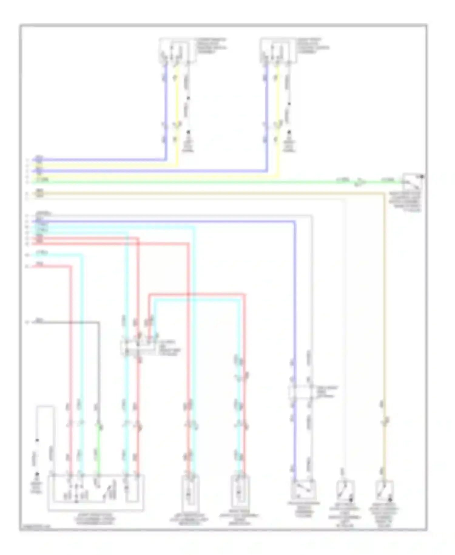 Wiring diagram power window regulator master switch assembly for Toyota Corolla X facelift (2010-2013) (3 of 8)