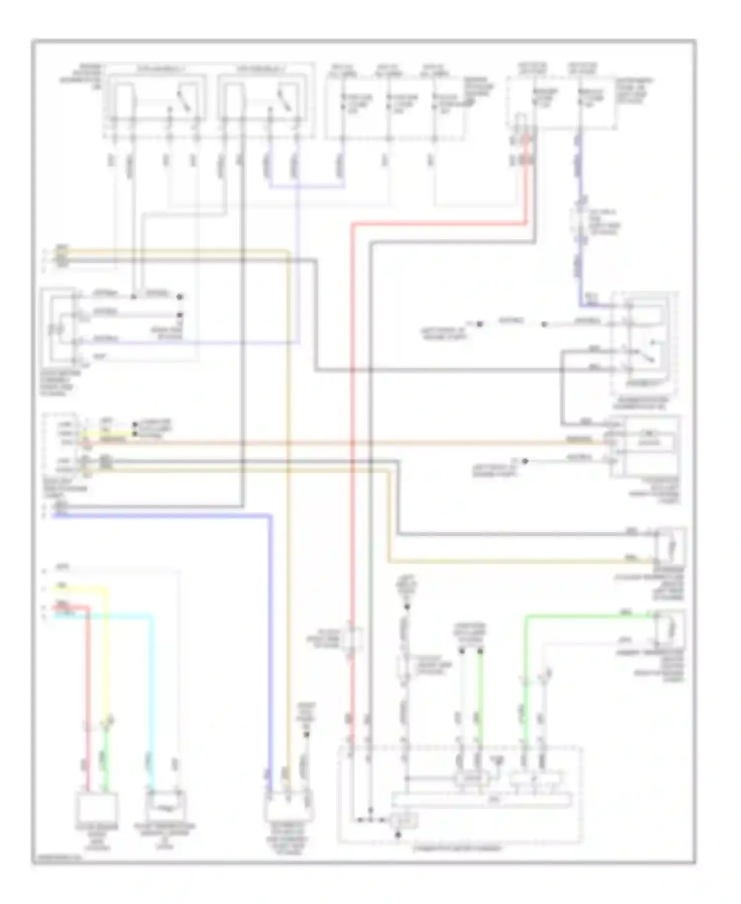 Wiring diagram right end of dash) for Toyota Corolla X facelift (2010-2013) (1 of 4)