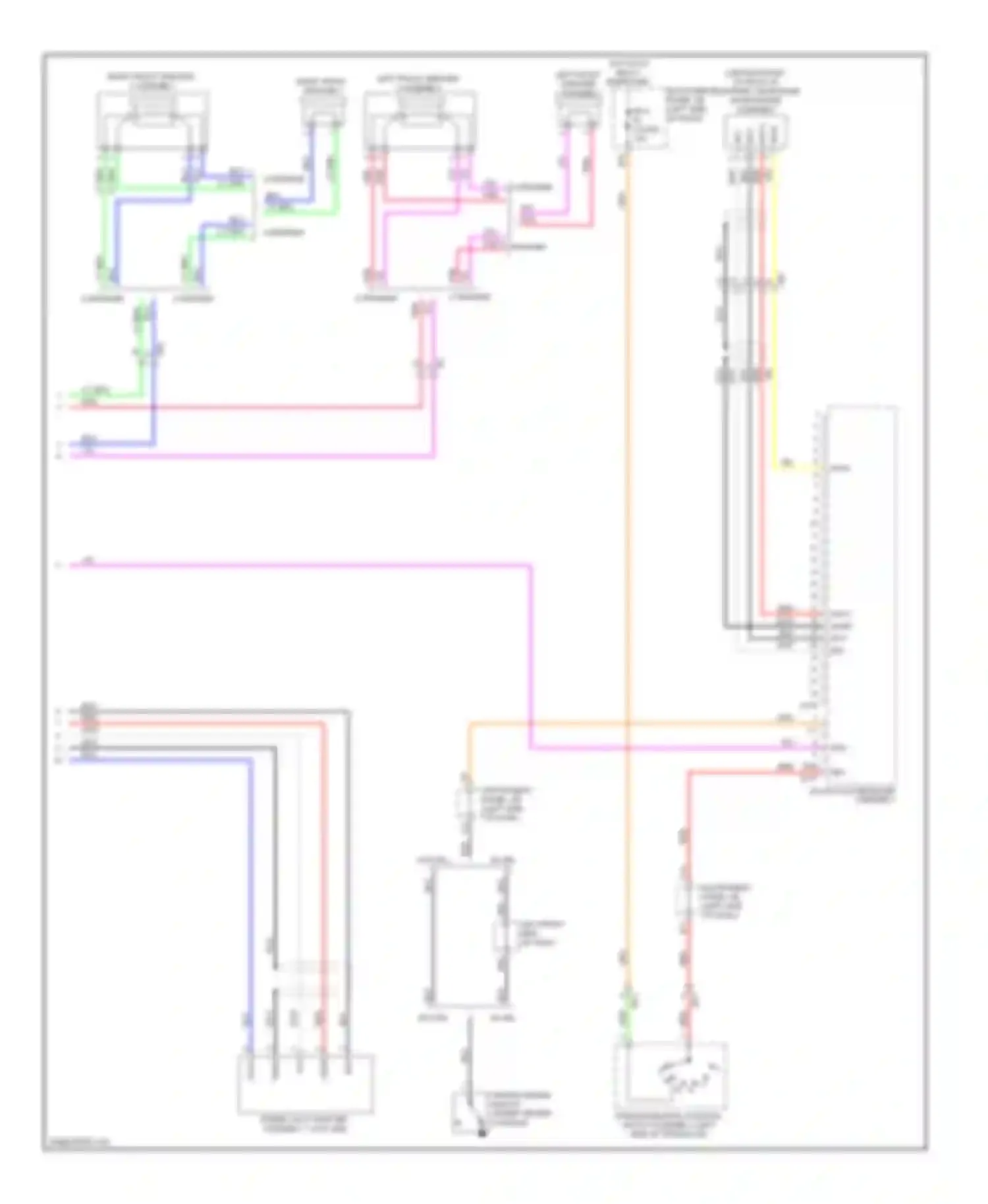 Wiring diagram right front speaker 1 for Toyota Corolla X facelift (2010-2013) (1 of 4)