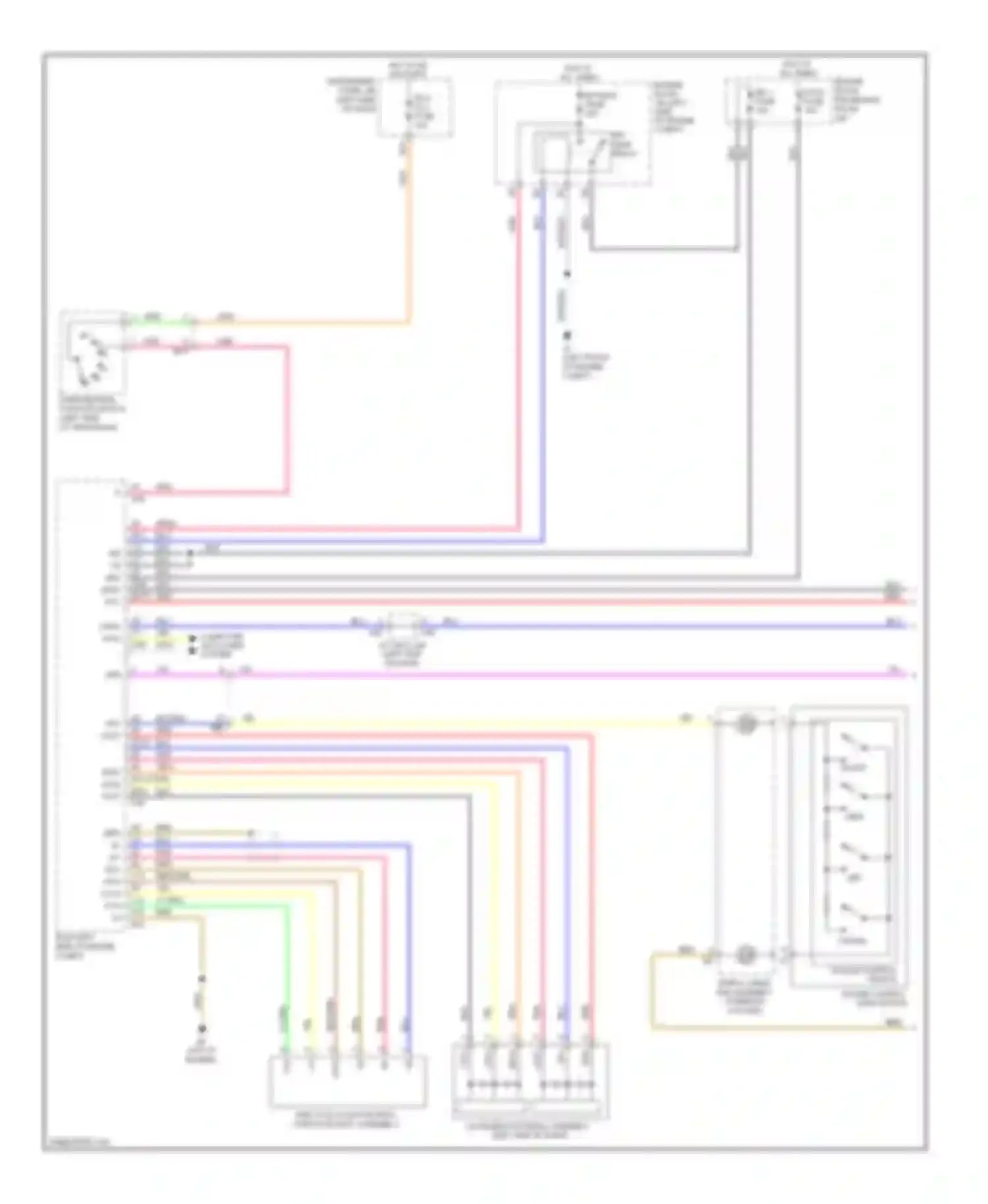 Wiring diagram top of engine) for Toyota Corolla X facelift (2010-2013) (8 of 21)